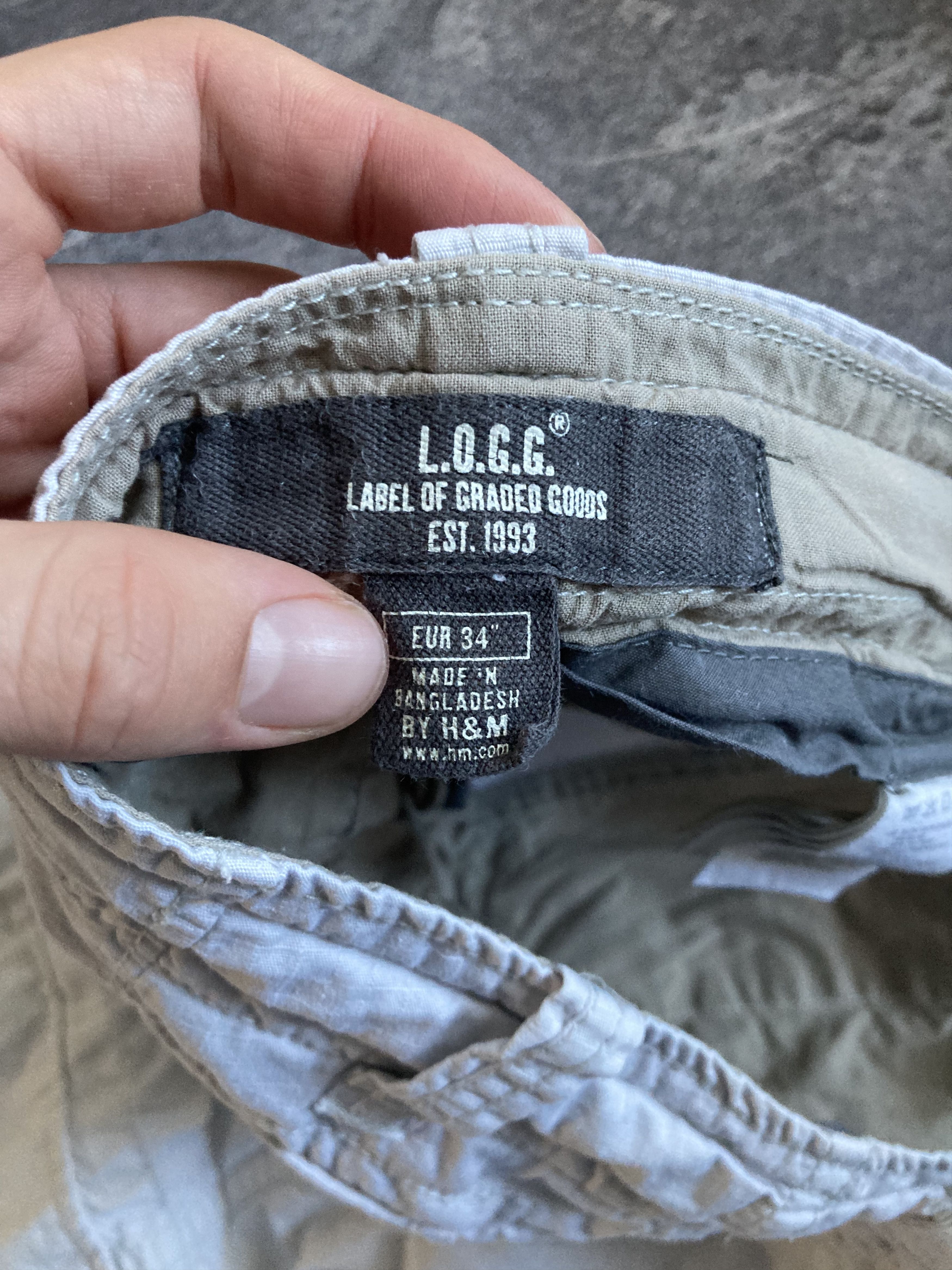 20471120 Cargo multipocket Y2K white wide pants with drawstrings Size US 34 / EU 50 - 5 Thumbnail