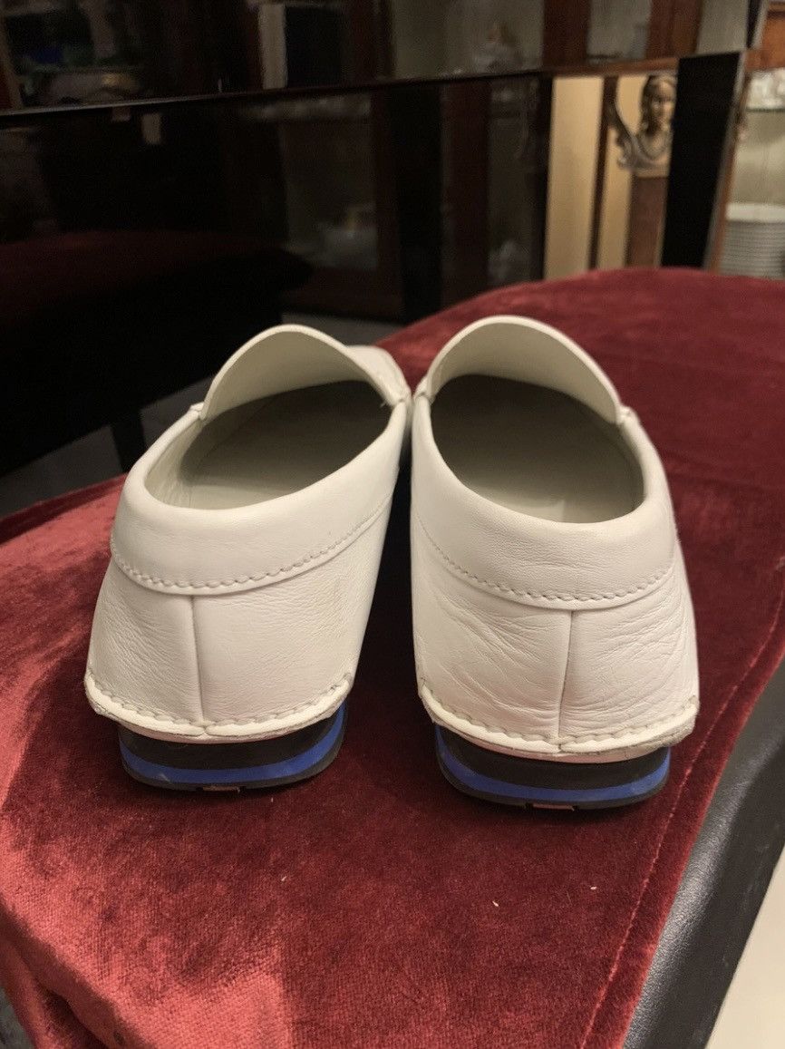Prada Prada men's moccasin in white leather Size US 8.5 / EU 41-42 - 3 Thumbnail
