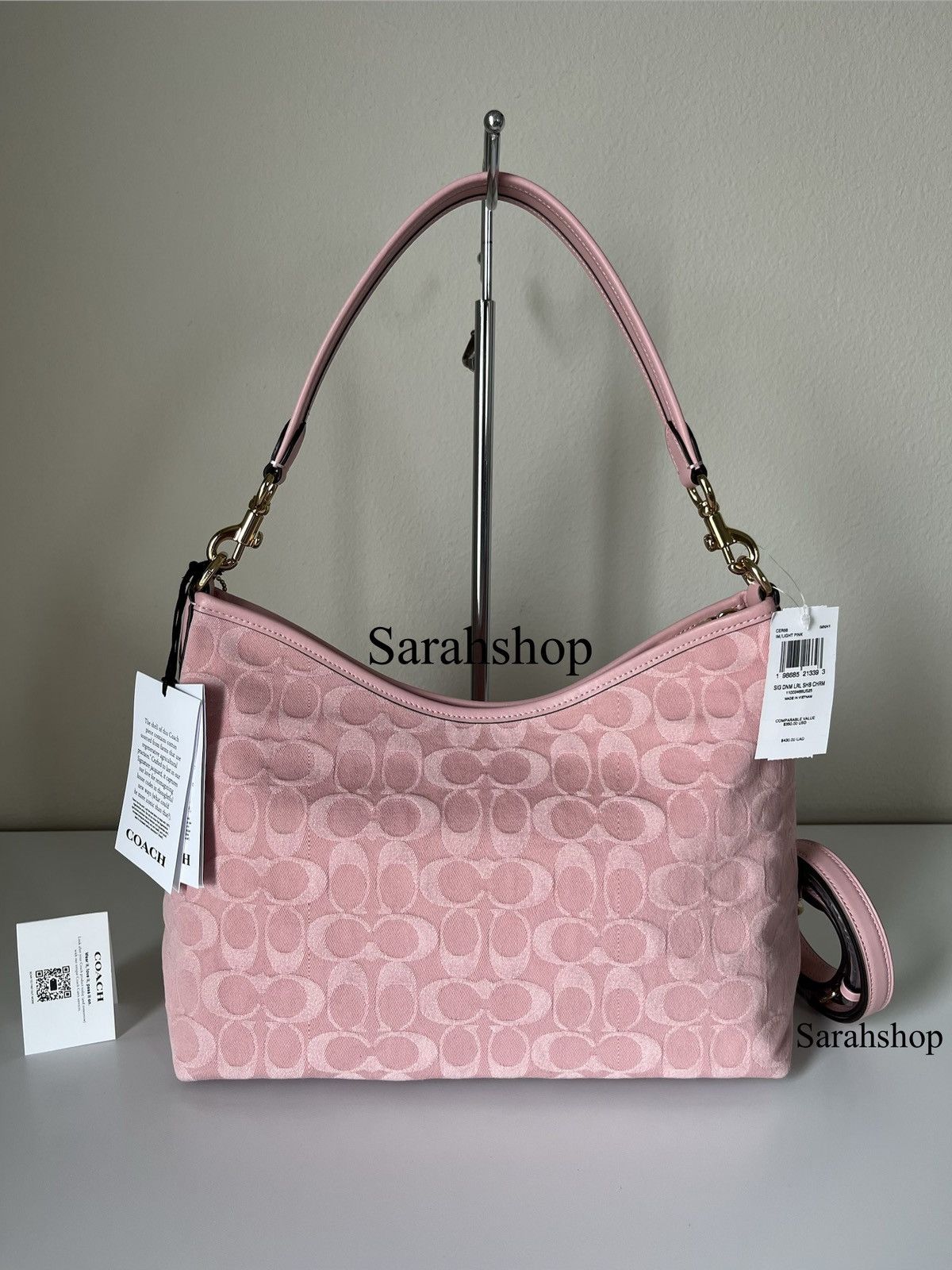 Coach Coach Laurel Shoulder Bag In Signature Denim Size ONE SIZE - 3 Thumbnail