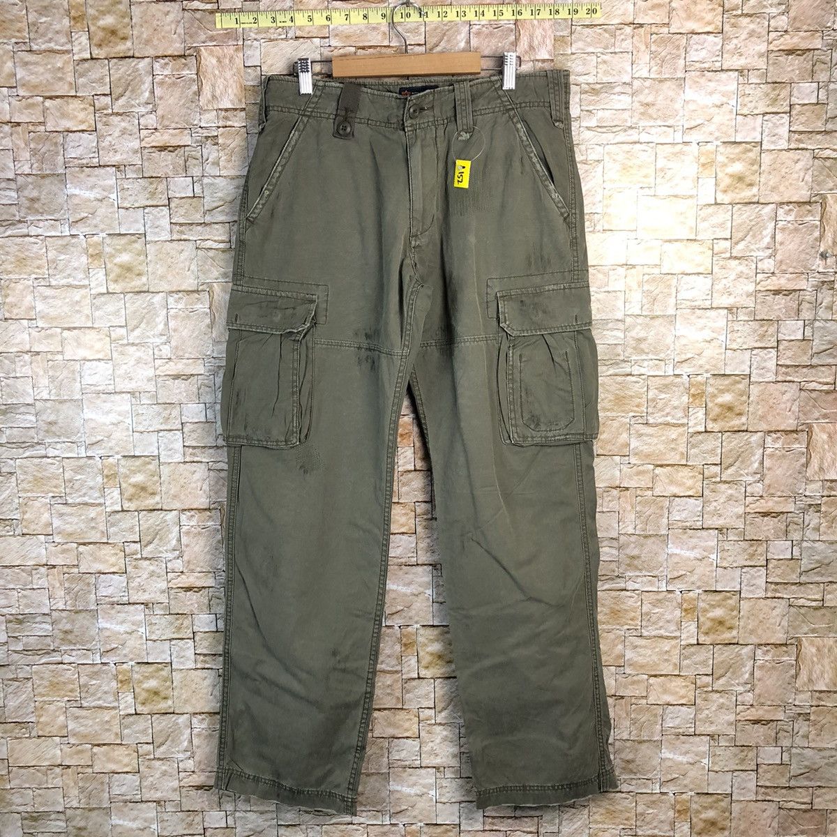 Alpha Industries Alpha Industrie Grey Cargo Multipocket Pants #A152 Size US 31 - 1 Thumbnail