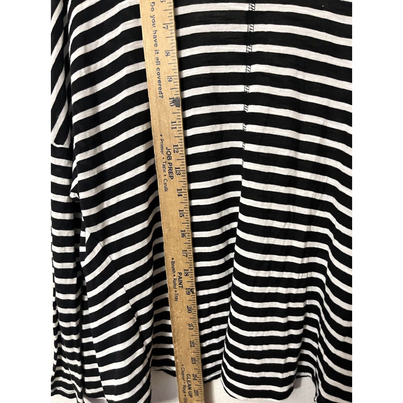Aeropostale VINTAGE Aeropostale Women's Cardigan Bohemian Long Sleeve XS Black White Striped Cotton Sweater Department Women Size XS / US 0-2 / IT 36-38 - 4 Thumbnail
