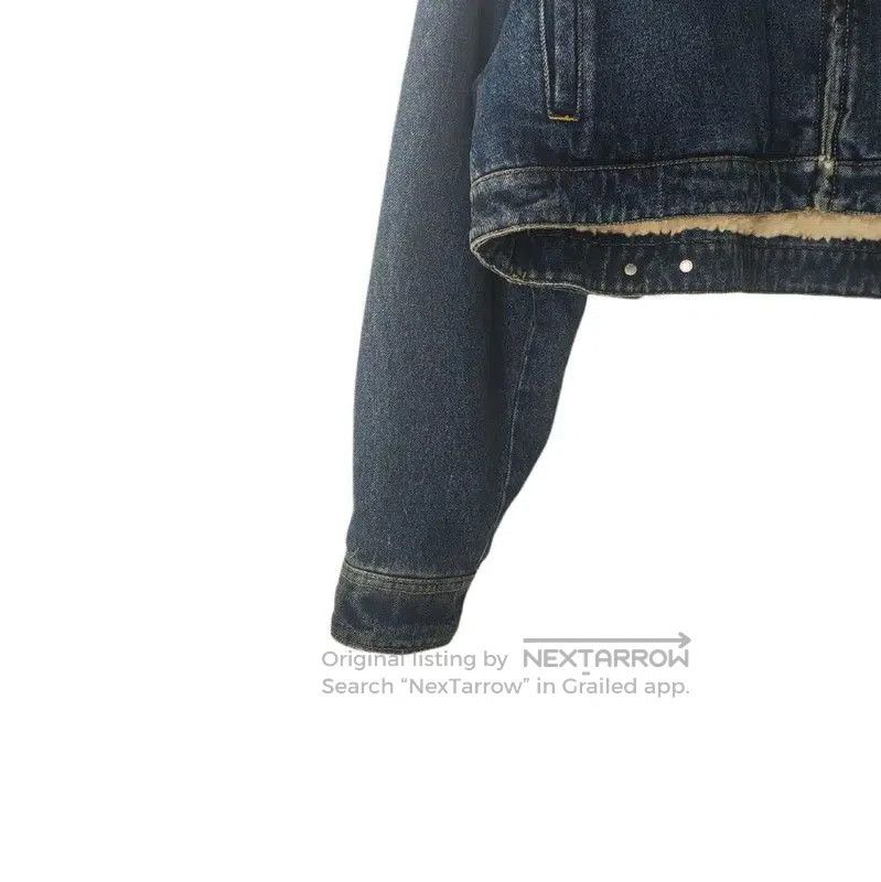 Prada Prada Blue Cropped Jacket with Fur Collar. Size L / US 10 / IT 46 - 4 Thumbnail