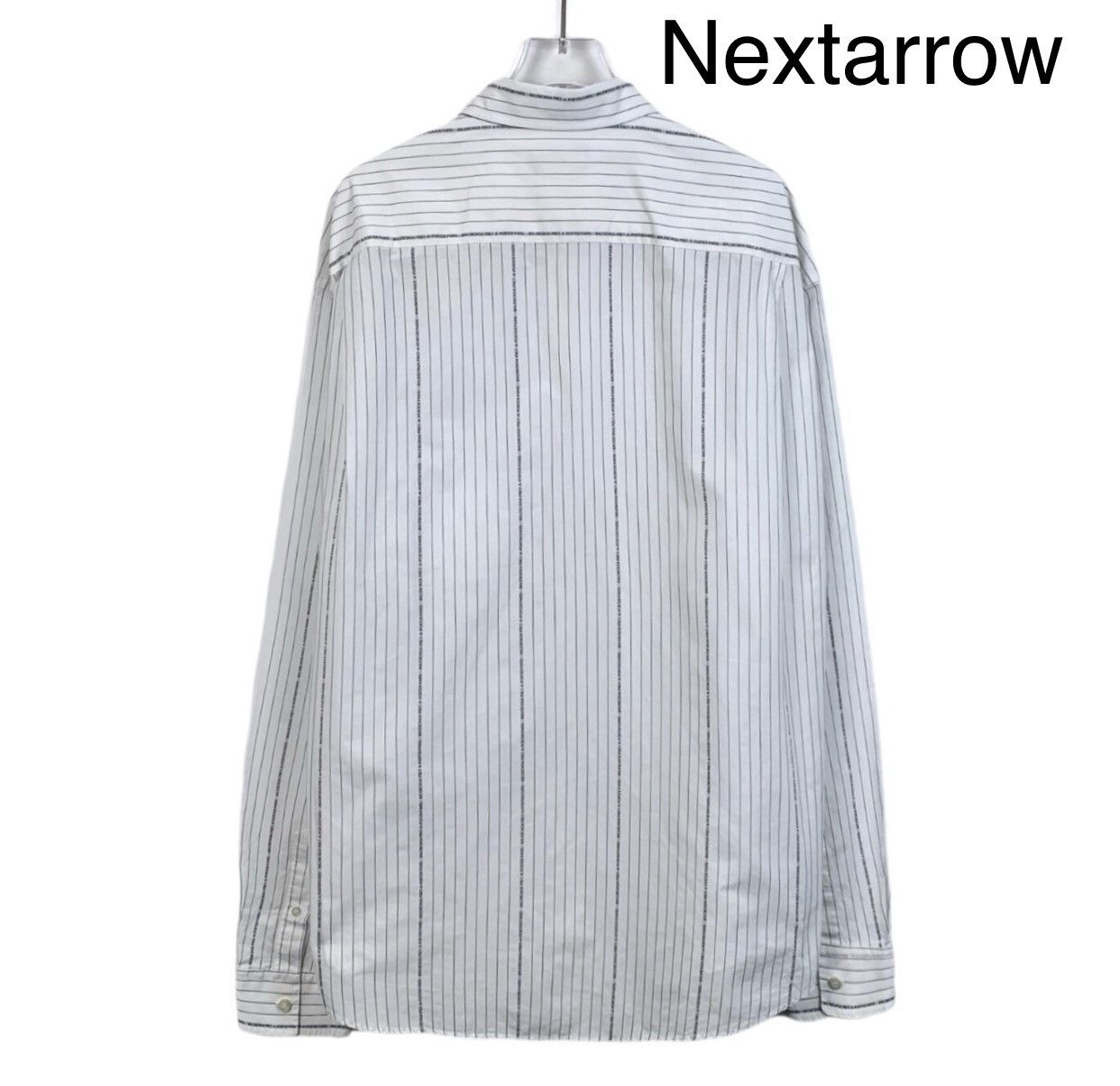 Balenciaga Balenciaga white logo letter cotton lapel long sleeved shirt Size US M / EU 48-50 / 2 - 2 Thumbnail