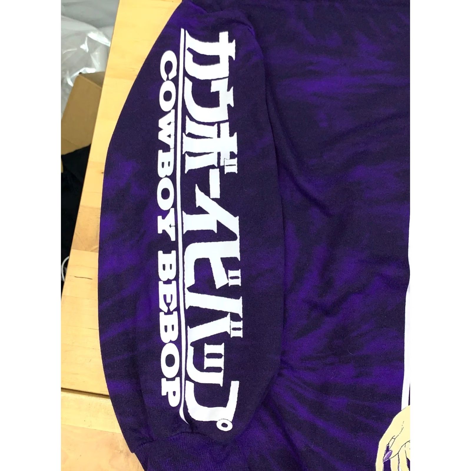 Valentino Cowboy Depop Hoodie Men L Purple Tie Dye Lightweight Fleece 12997 Size US L / EU 52-54 / 3 - 4 Thumbnail