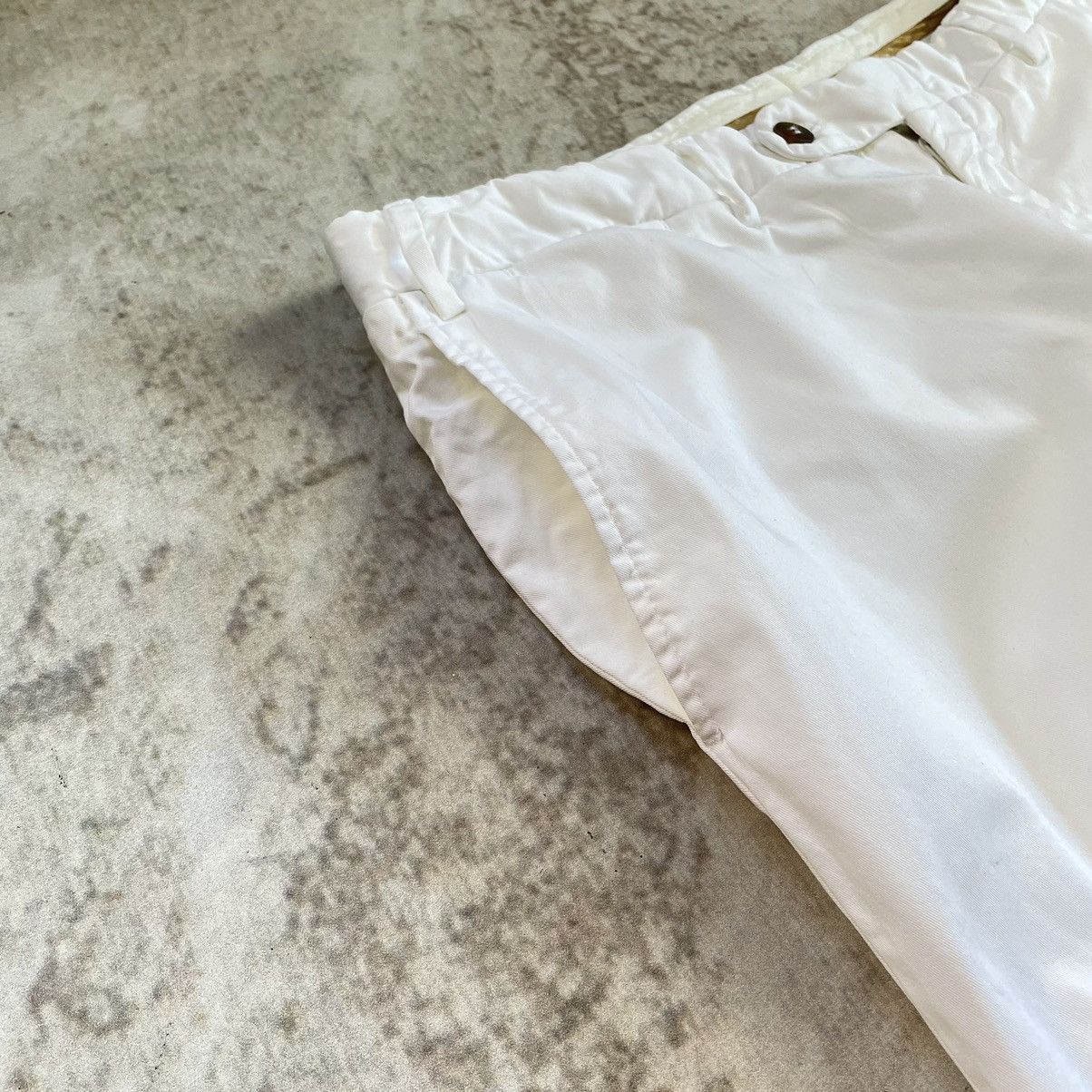 Canali × Designer Canali Oldmoney White Stretch Baggy Trousers Size US 37 - 7 Thumbnail
