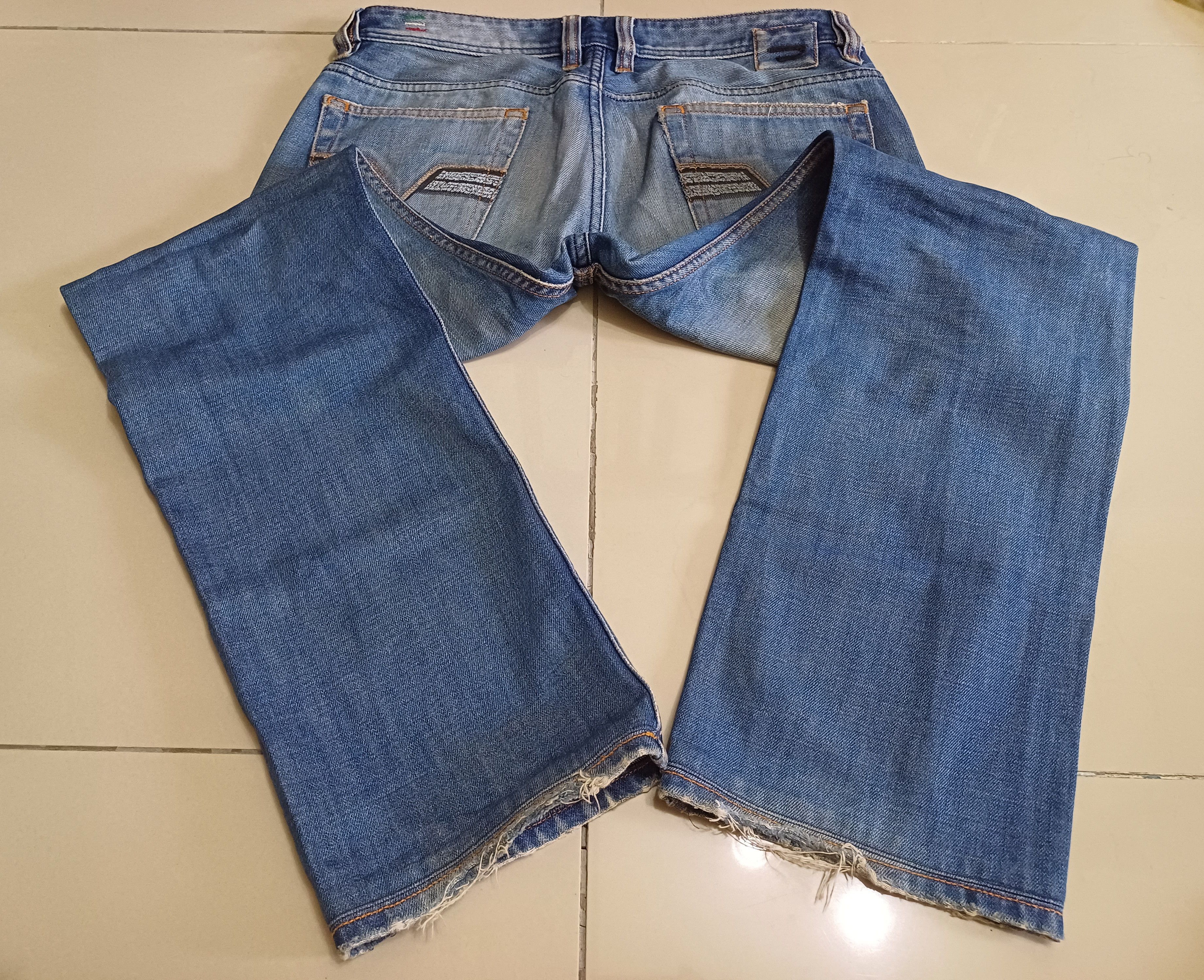 Designer × Seditionaries Diesel jeans, distressed & faded colour design Size US 31 - 16 Thumbnail