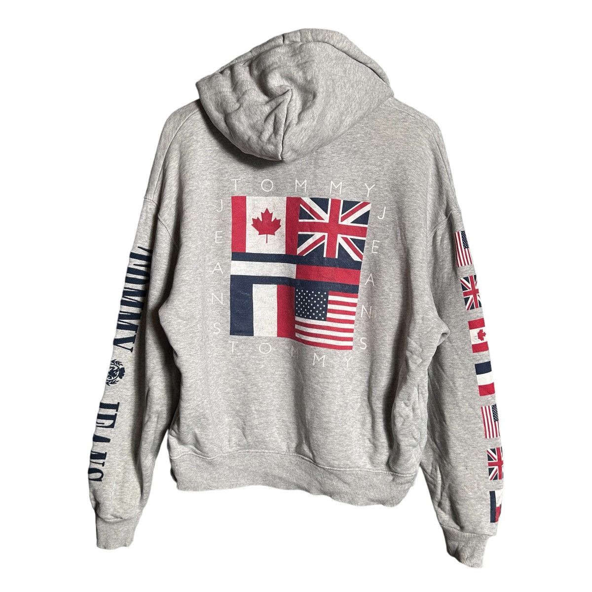 Tommy Hilfiger × Vintage Vintage Tommy Hilfiger Big Logo Hoodie Size XL / US 12-14 / IT 48-50 - 2 Thumbnail