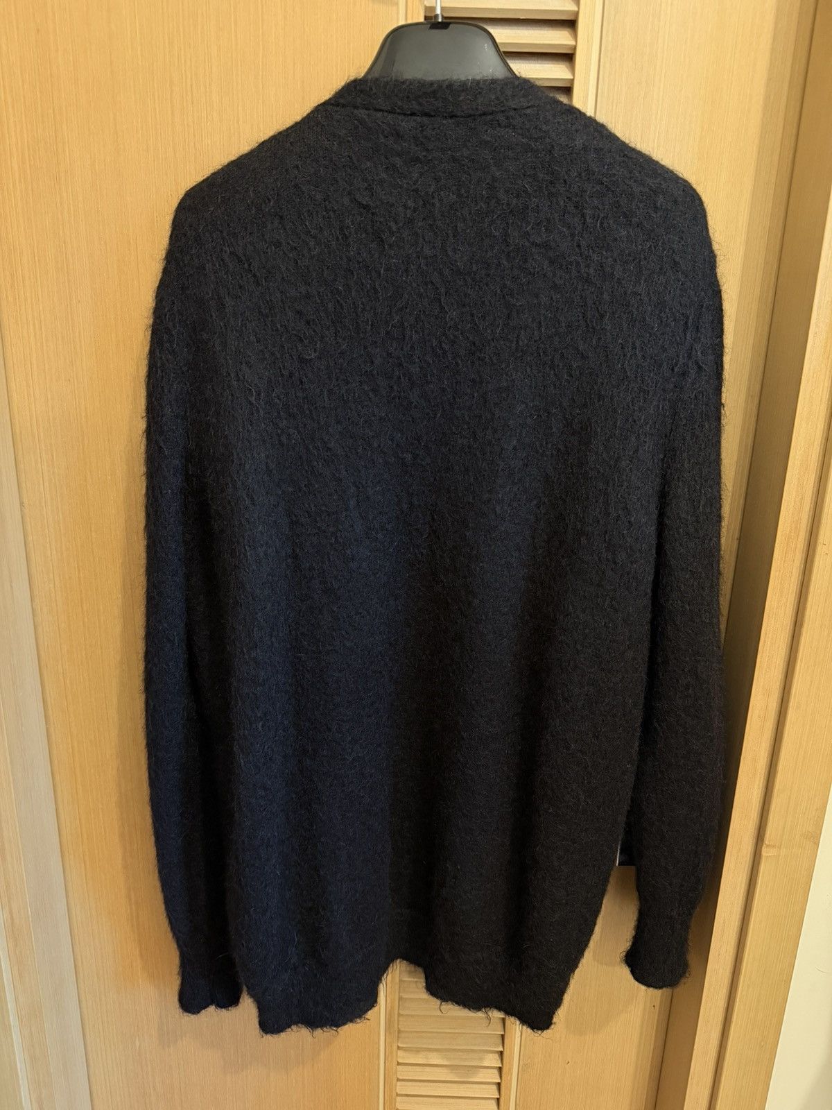Saint Laurent Paris Saint Laurent Stars Embroidered Black Mohair Cardigan Size US XS / EU 42 / 0 - 2 Thumbnail