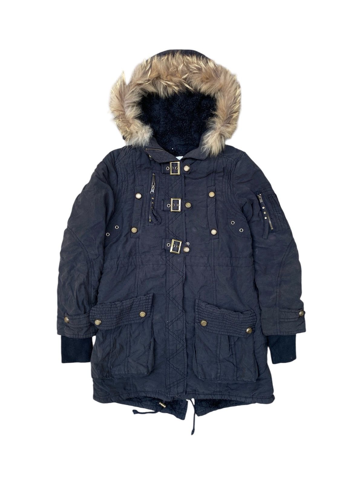 GOA Japanese Ozoc Bondage Fur jacket lgb vkei kmrii style Size US L / EU 52-54 / 3 - 1 Thumbnail