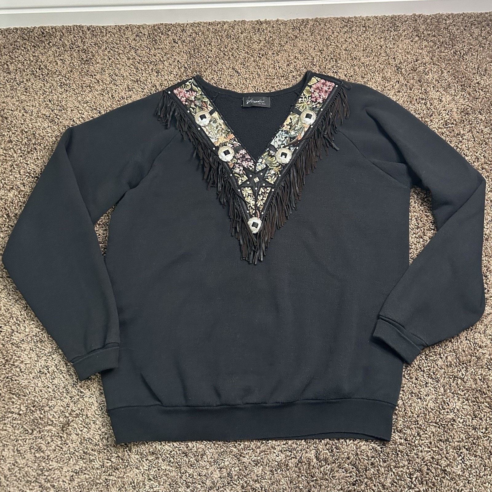 Other Vintage Rare Tony Ward Black Leather Shirt One Size Fits All Size ONE SIZE - 1 Thumbnail