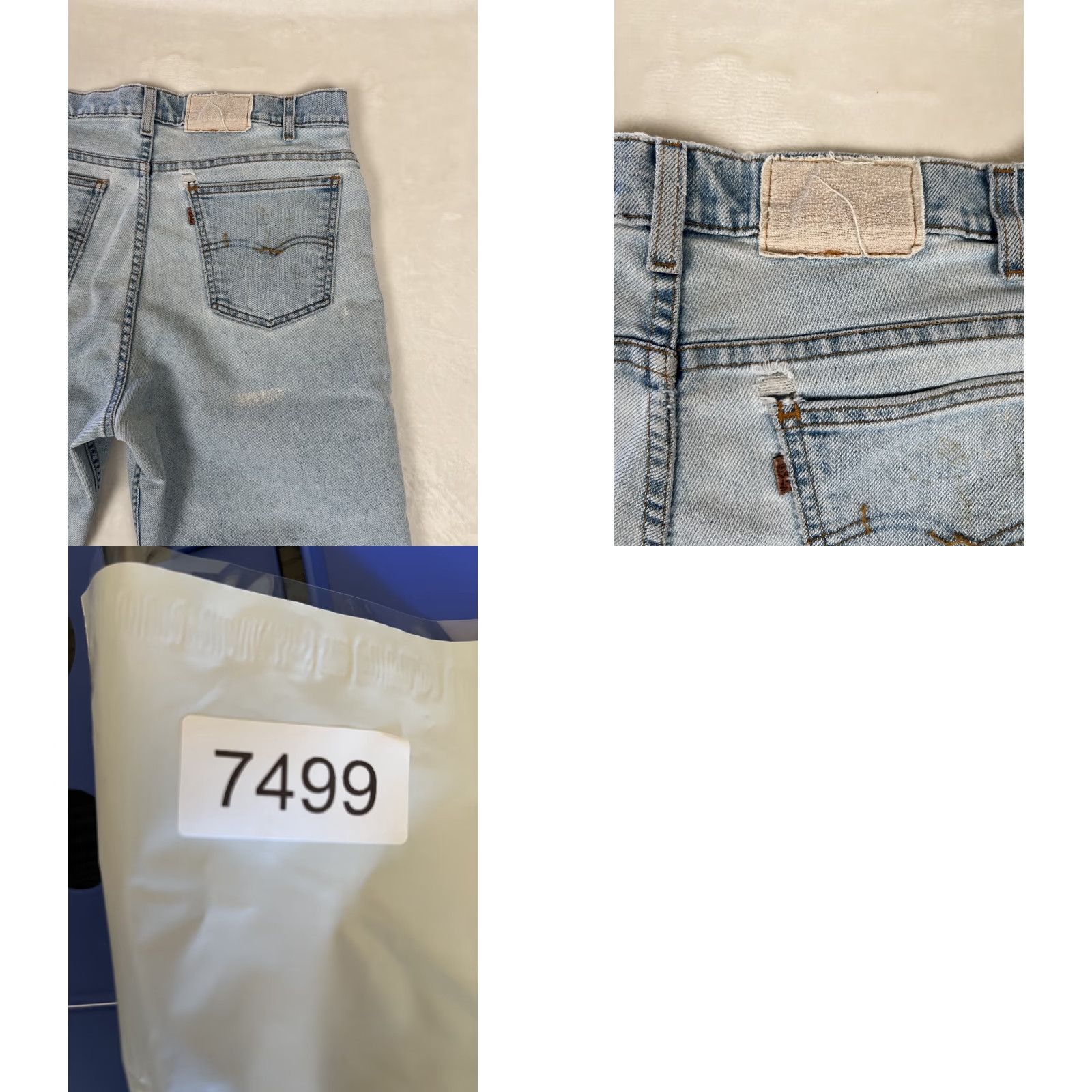 Levi's VINTAGE Levi's 500 Series Jeans Denim Size 34x32 Light Wash Distressed Stains 90s Men Blue Leather? (No, remove nonexistent) Size US 34 / EU 50 - 9 Thumbnail