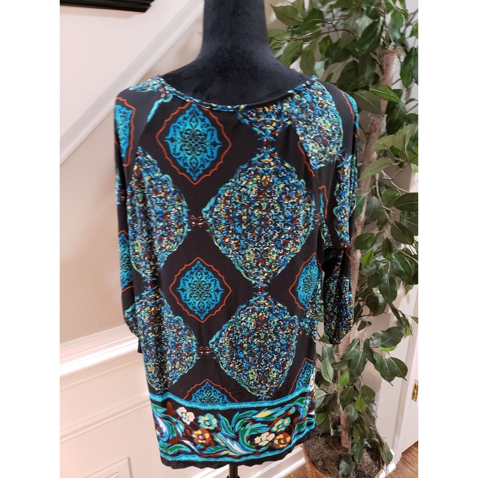 Other Kim Rogers Polyester Round Neck Long Sleeve Top Blouse Large Size L / US 10 / IT 46 - 8 Thumbnail