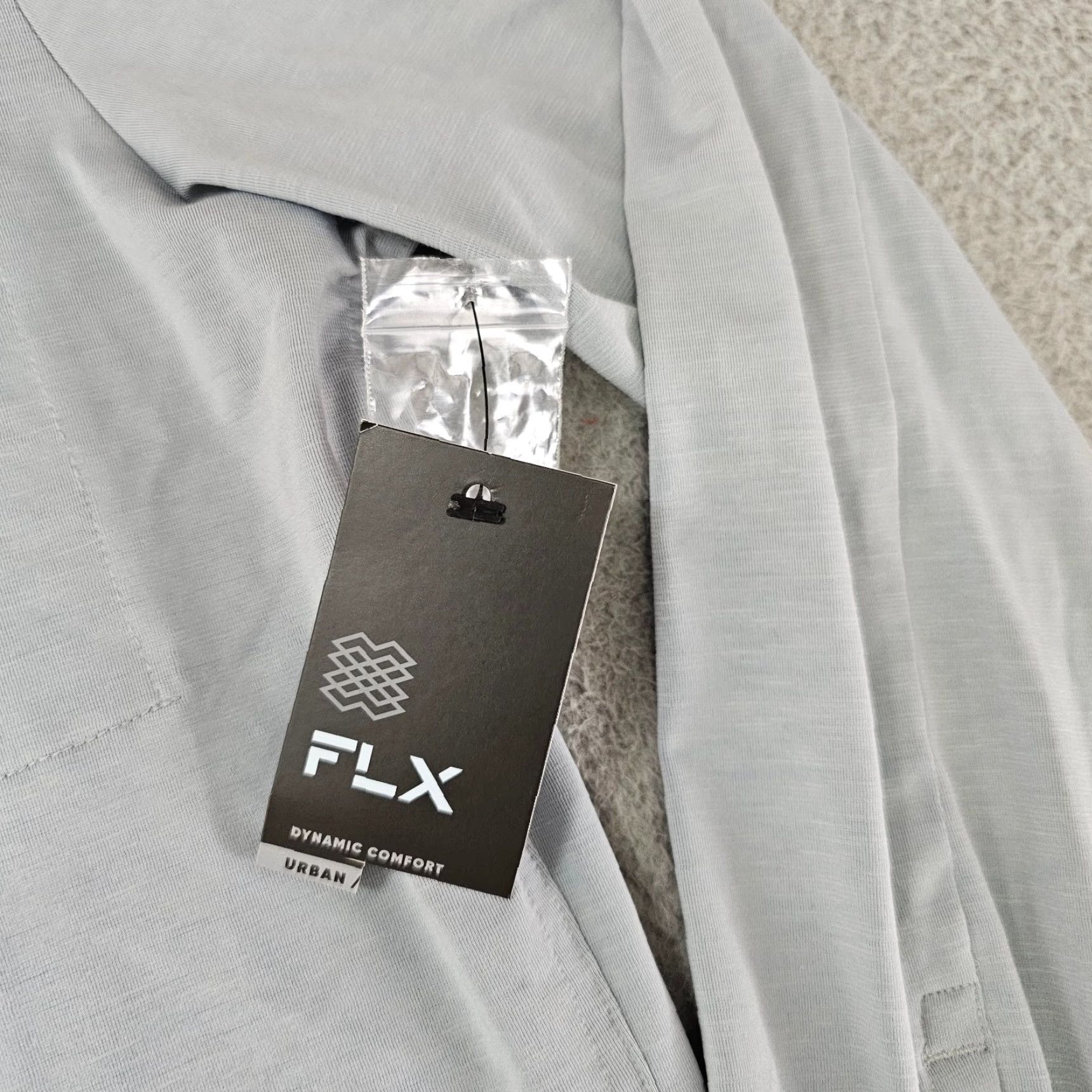 Vintage FLX Button-Up Shirt Men’s Small Gray Long Sleeve Collared Stretch Shirt Size US S / EU 44-46 / 1 - 3 Thumbnail