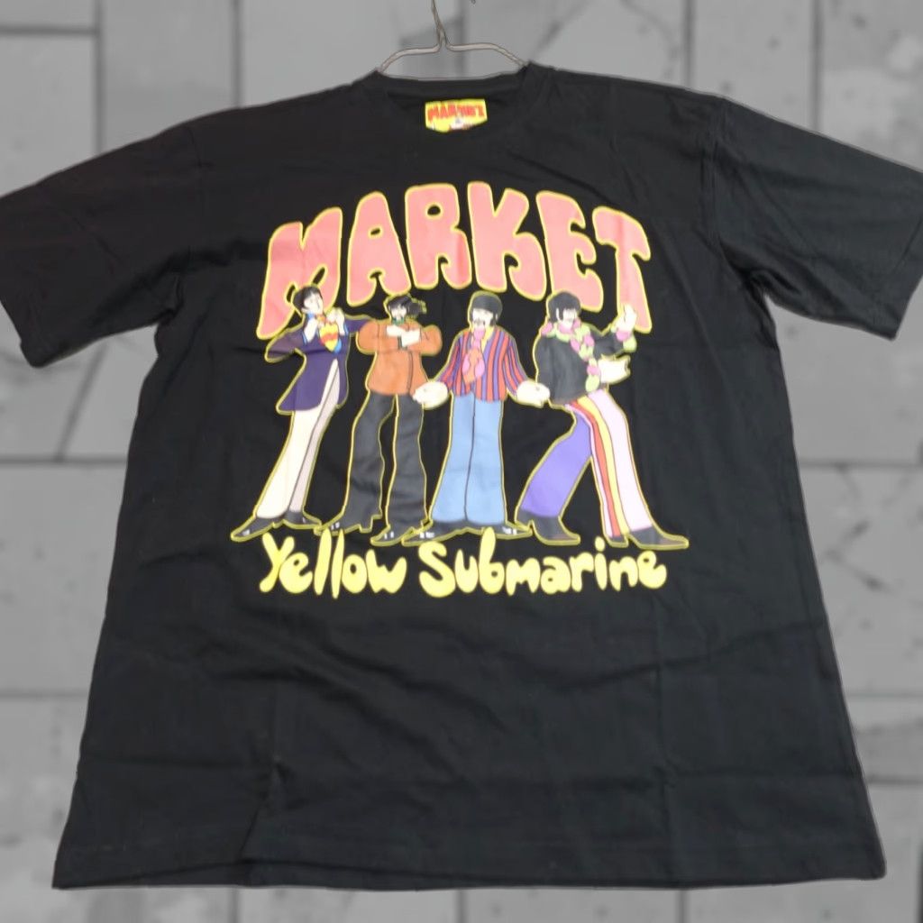 Market VINTAGE Market Shirt Large Black The Beatles Yellow Submarine Official NEW Size US L / EU 52-54 / 3 - 1 Thumbnail