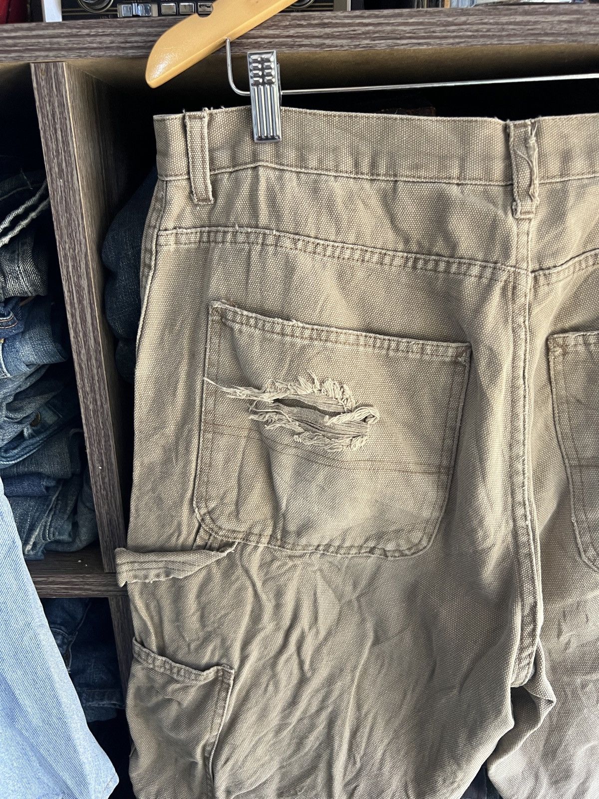 🔥Vintage Wolverine Distressed Carpenter Cropped Pant