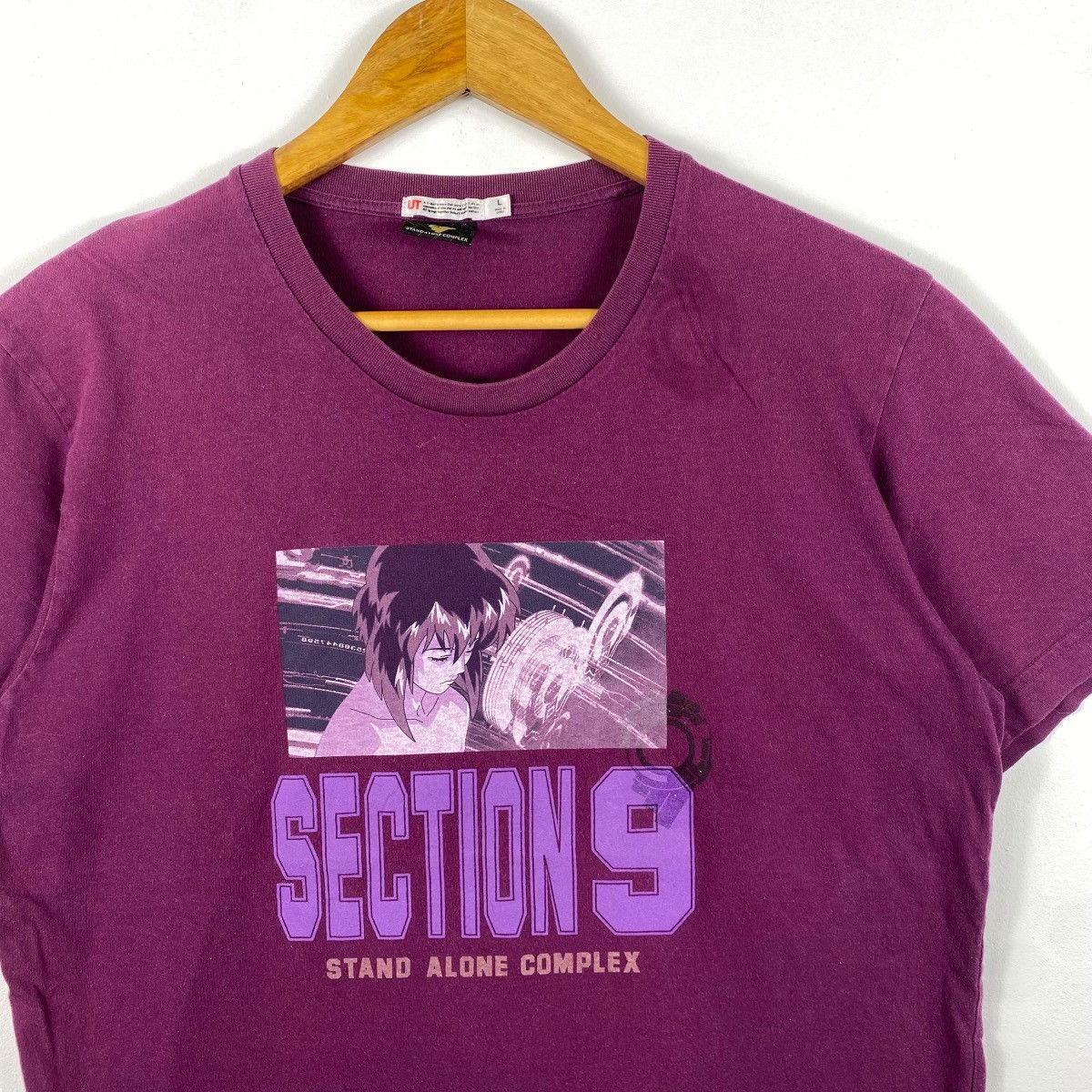 Anime Ghost In The Shell Stand Alone Complex Section 9 Anime Tee Size US L / EU 52-54 / 3 - 2 Thumbnail