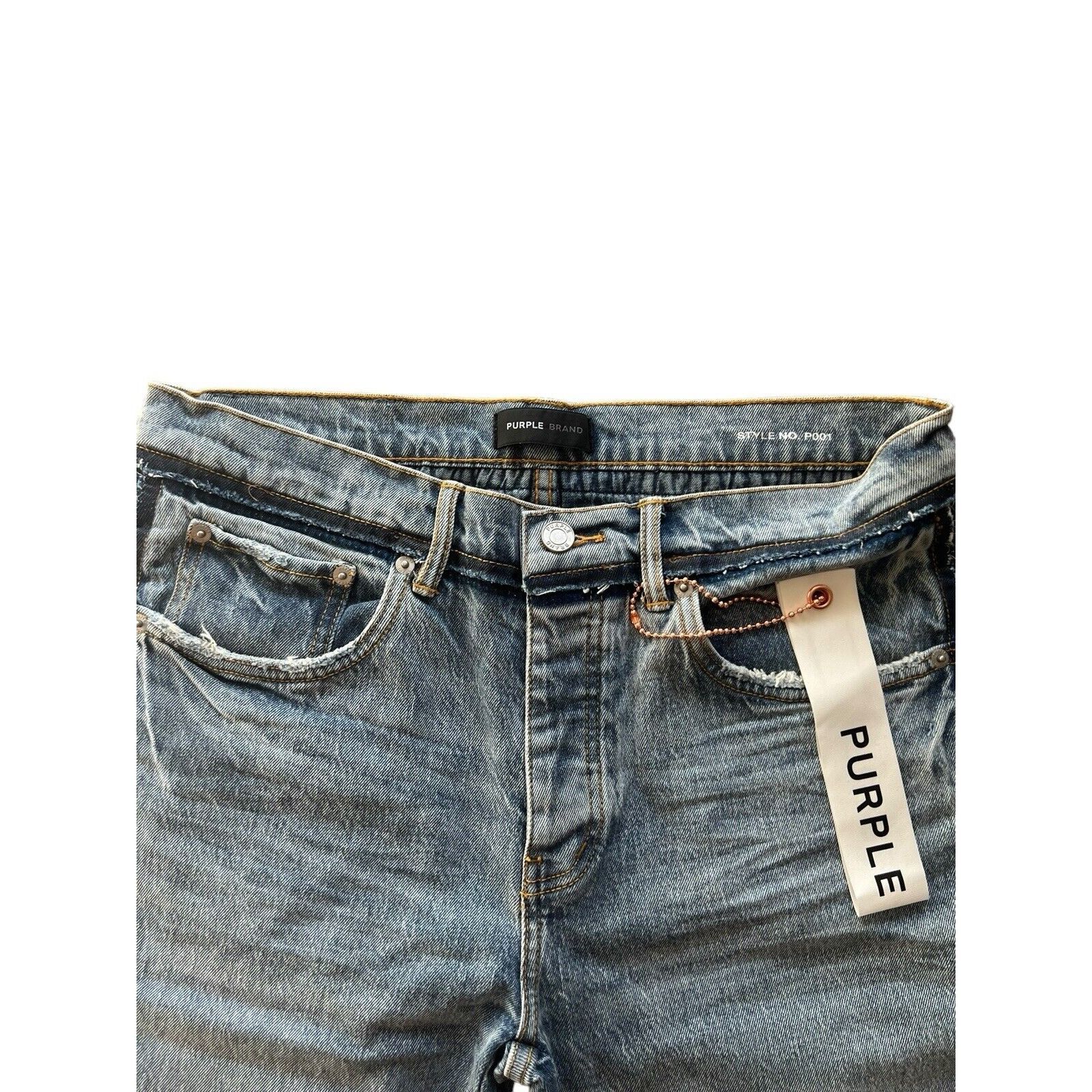 Purple Brand Purple Brand Jeans Mens Shadow Skinny P001 Blue Size 38/34 Size US 38 / EU 54 - 4 Thumbnail