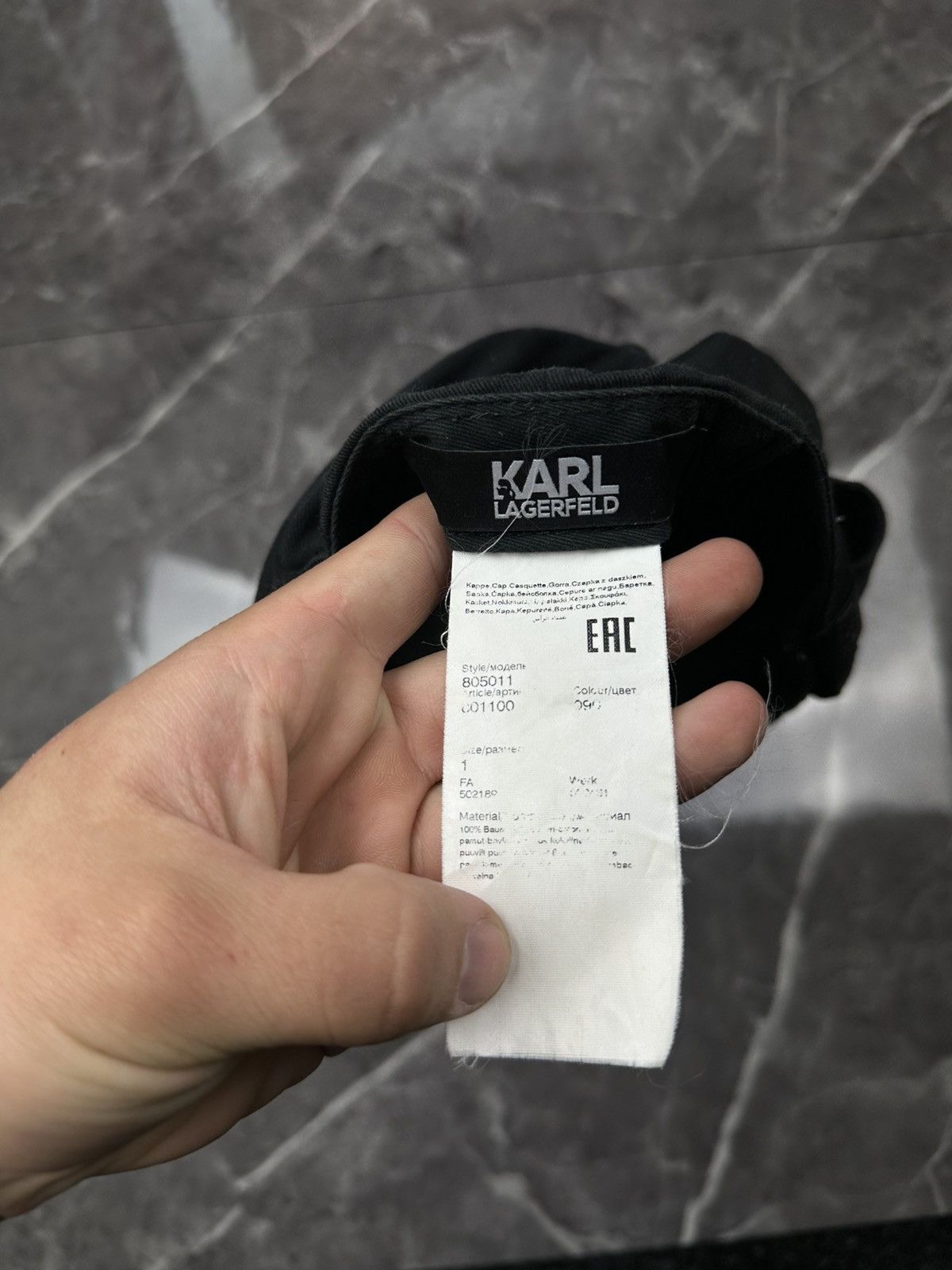 Karl Lagerfeld Karl Lagerfeld Cap Size ONE SIZE - 5 Thumbnail