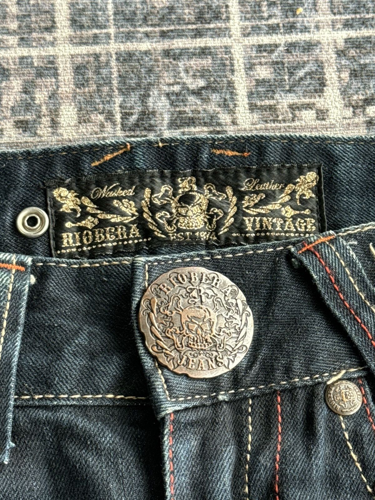 Japanese Brand XX Vintage Riobera Punk Poem Flared Denim Size US 30 / EU 46 - 9 Thumbnail