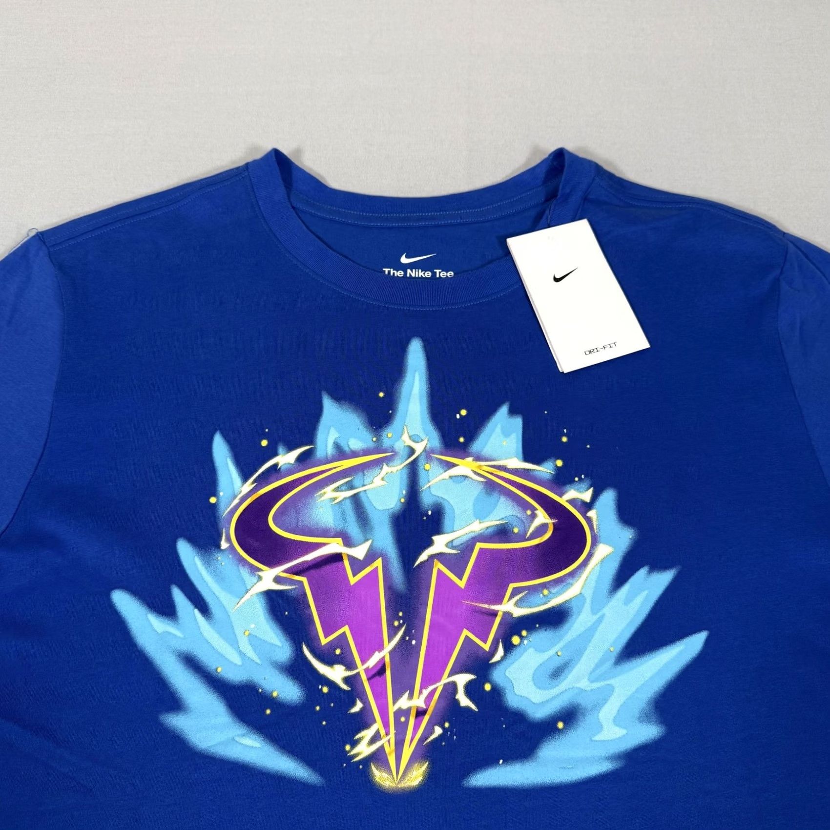 Nike Nike Dri-FIT Shirt Mens Large Blue Rafael Nadal Rafa Court Tennis Graphic Print Size US L / EU 52-54 / 3 - 2 Thumbnail