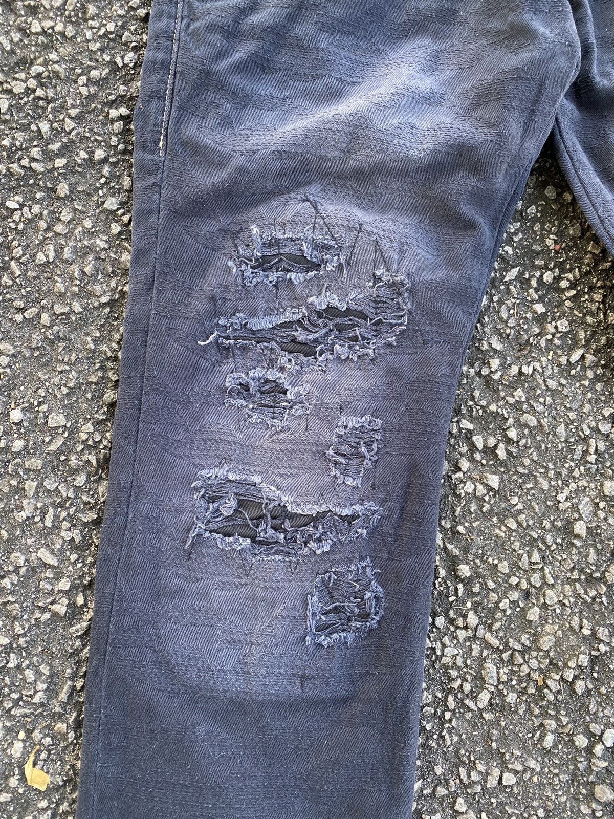 PPFM 🔥 Distressed 🔥 PPFM Distressed Jeans - Rare Design Size US 30 / EU 46 - 6 Thumbnail