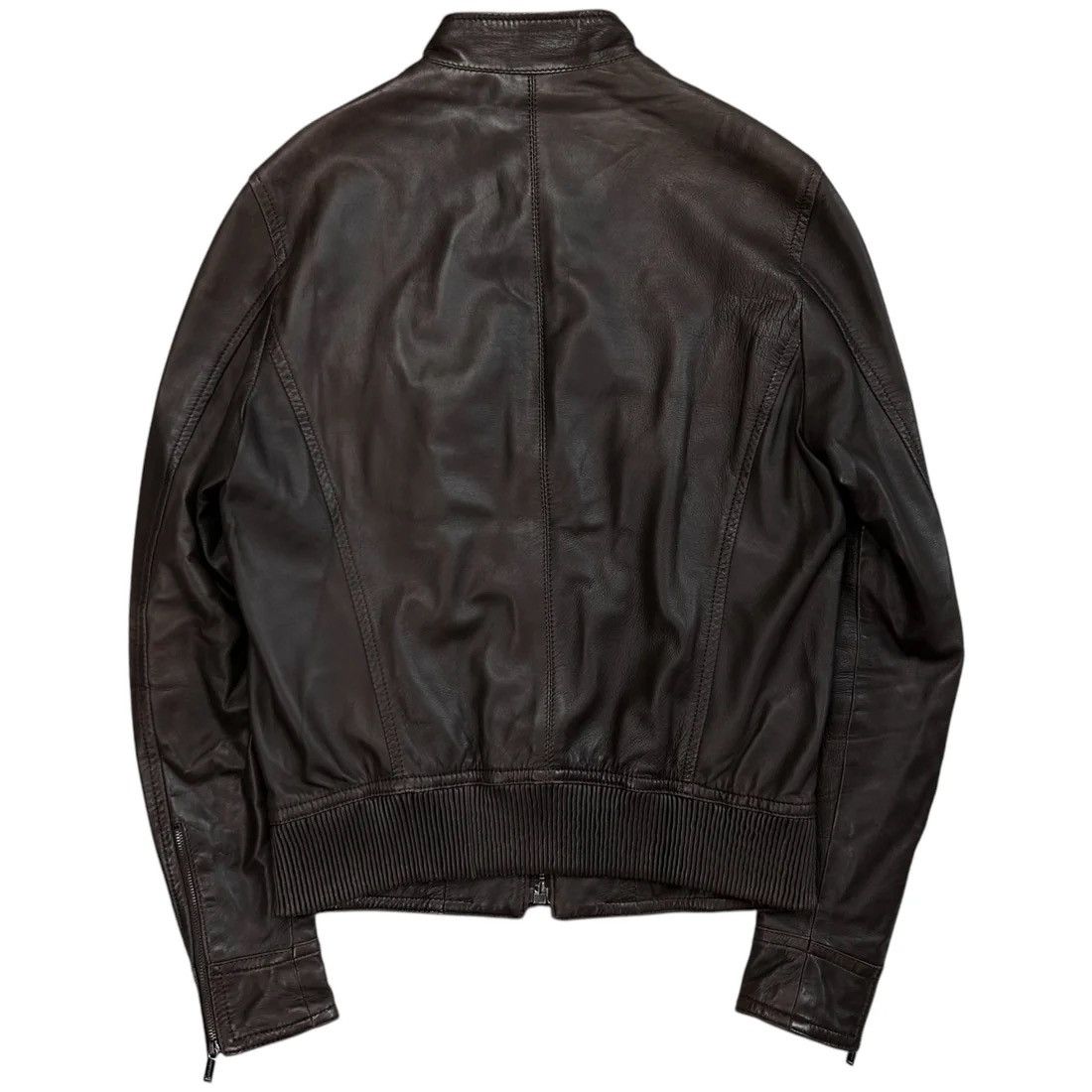 Dirk Bikkembergs Dirk Bikkembergs Cargo Racer Bomber Leather Jacket Size US M / EU 48-50 / 2 - 3 Thumbnail