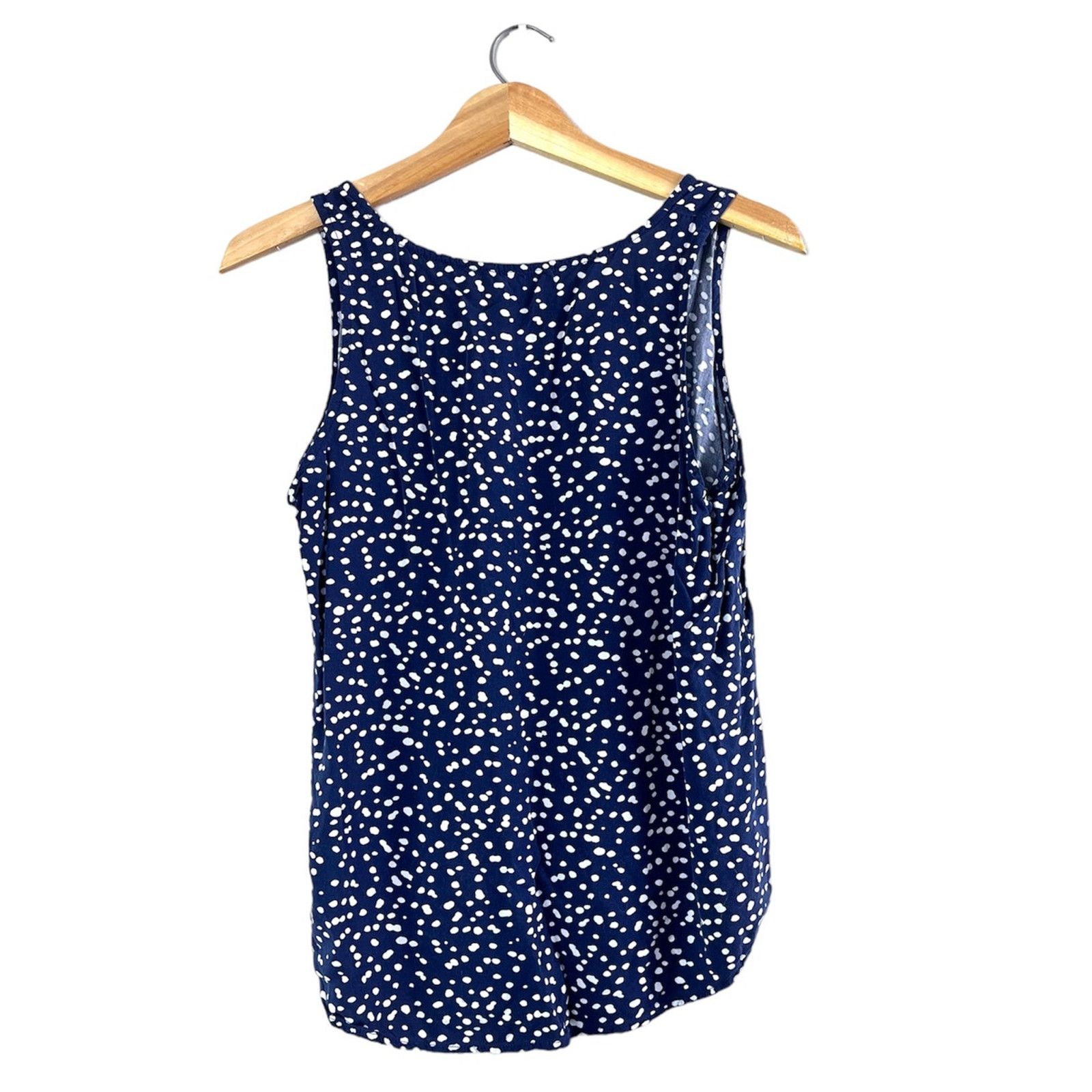 J.Crew Blue Polka Dot J.Crew Mercantile Tank Top M Size M / US 6-8 / IT 42-44 - 3 Thumbnail