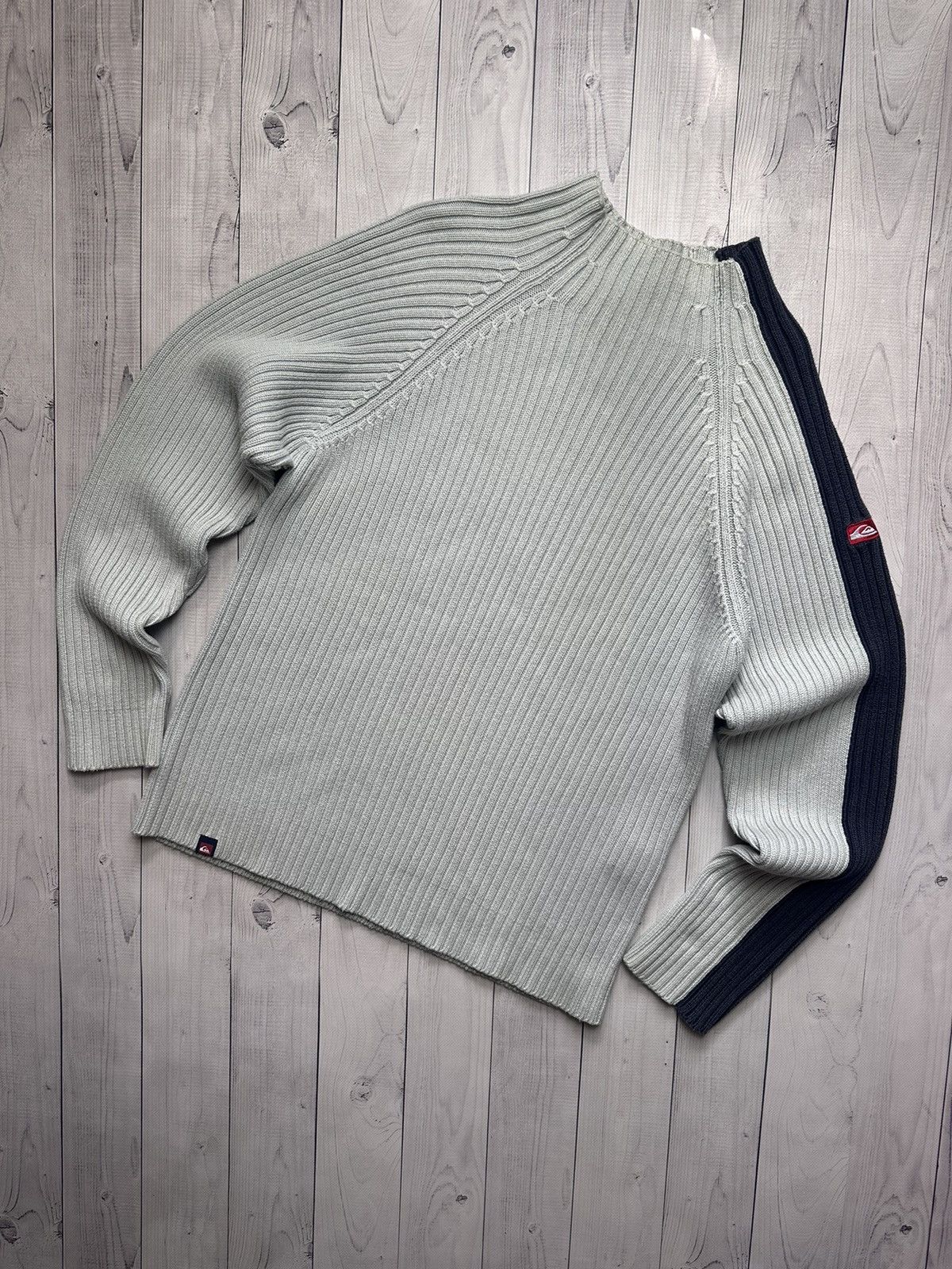 Quiksilver × Vintage Vintage Quicksilver sweater knitted rare Avant-garde L Size US L / EU 52-54 / 3 - 1 Thumbnail