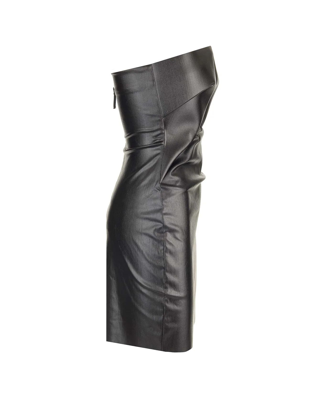 Rick Owens o1y0126 Mini Dress in Black Size M / US 6-8 / IT 42-44 - 3 Thumbnail