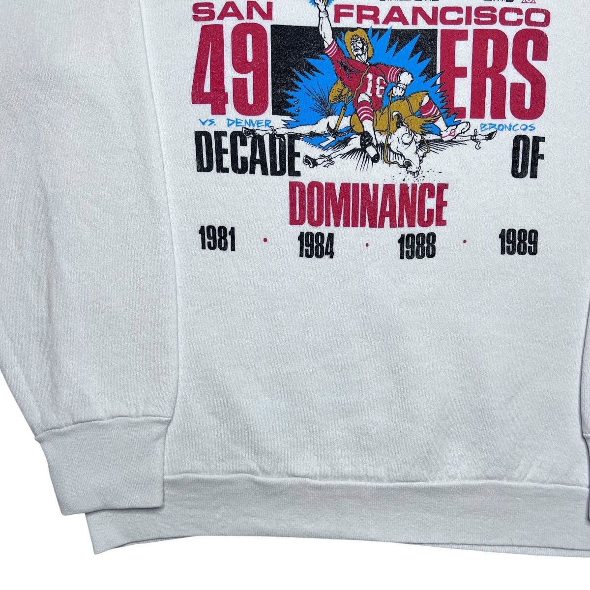 NFL Vtg 1989 NFL San Francisco 49ers Super Bowl XXIV Sweatshirt Size US L / EU 52-54 / 3 - 16 Thumbnail