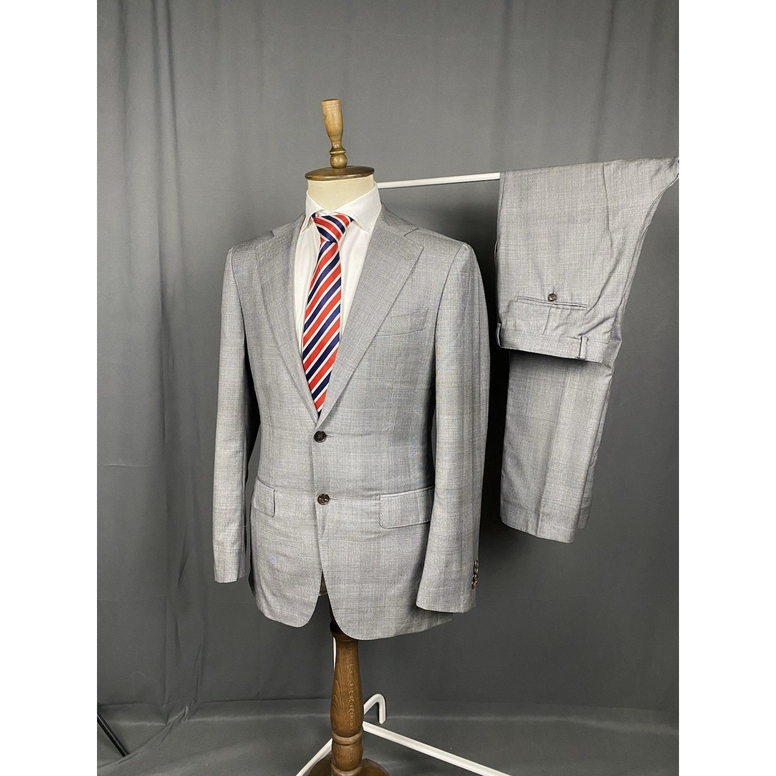 Suitsupply Suitsupply Men's Gray Wool 2 Piece Suit Size 98 (48) Size 52L - 2 Thumbnail