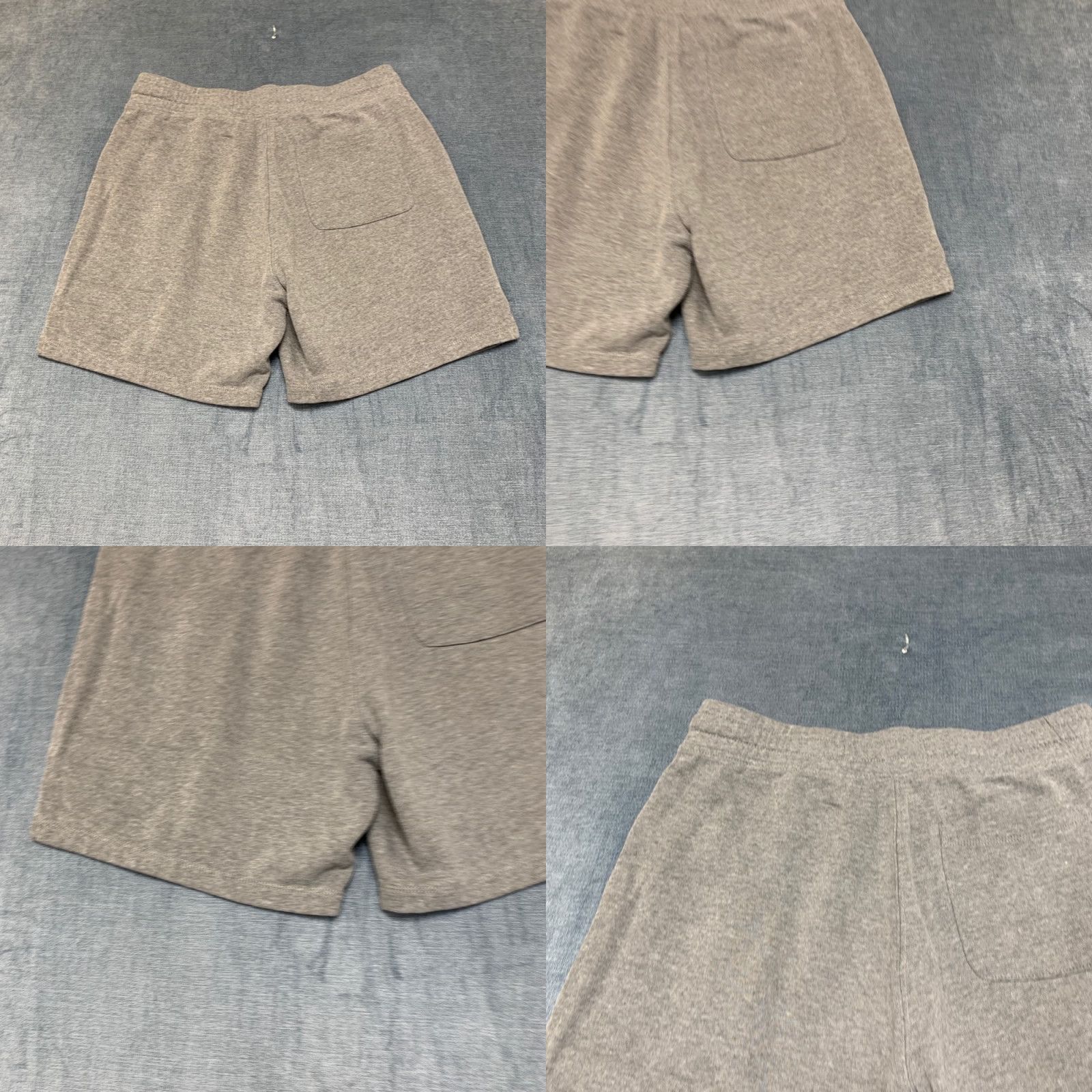 Old Navy VINTAGE Old Navy Sweatshort Mens Medium Heather Gray Knit Cotton Outdoor Wear Drawstring Size ONE SIZE - 9 Thumbnail