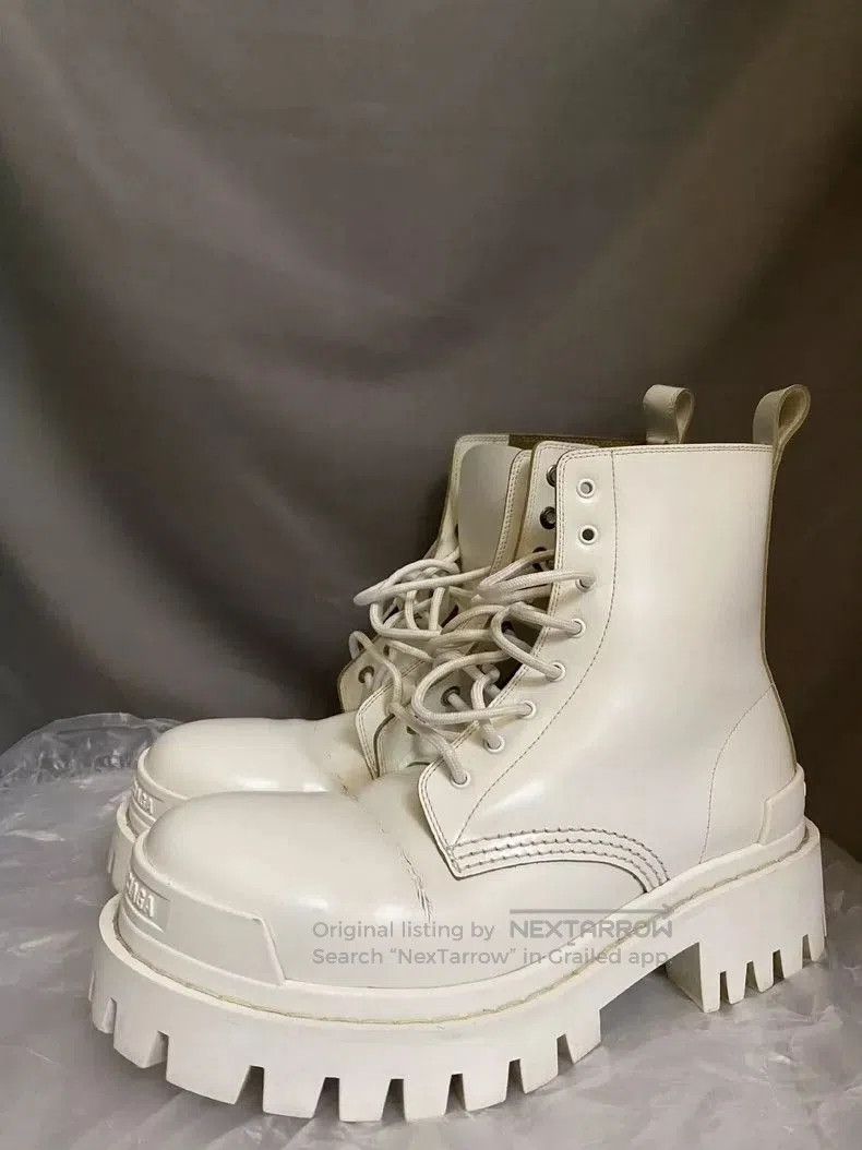 Balenciaga Balenciaga Strike White Platform Boots. Size US 6 / EU 39 - 1 Thumbnail