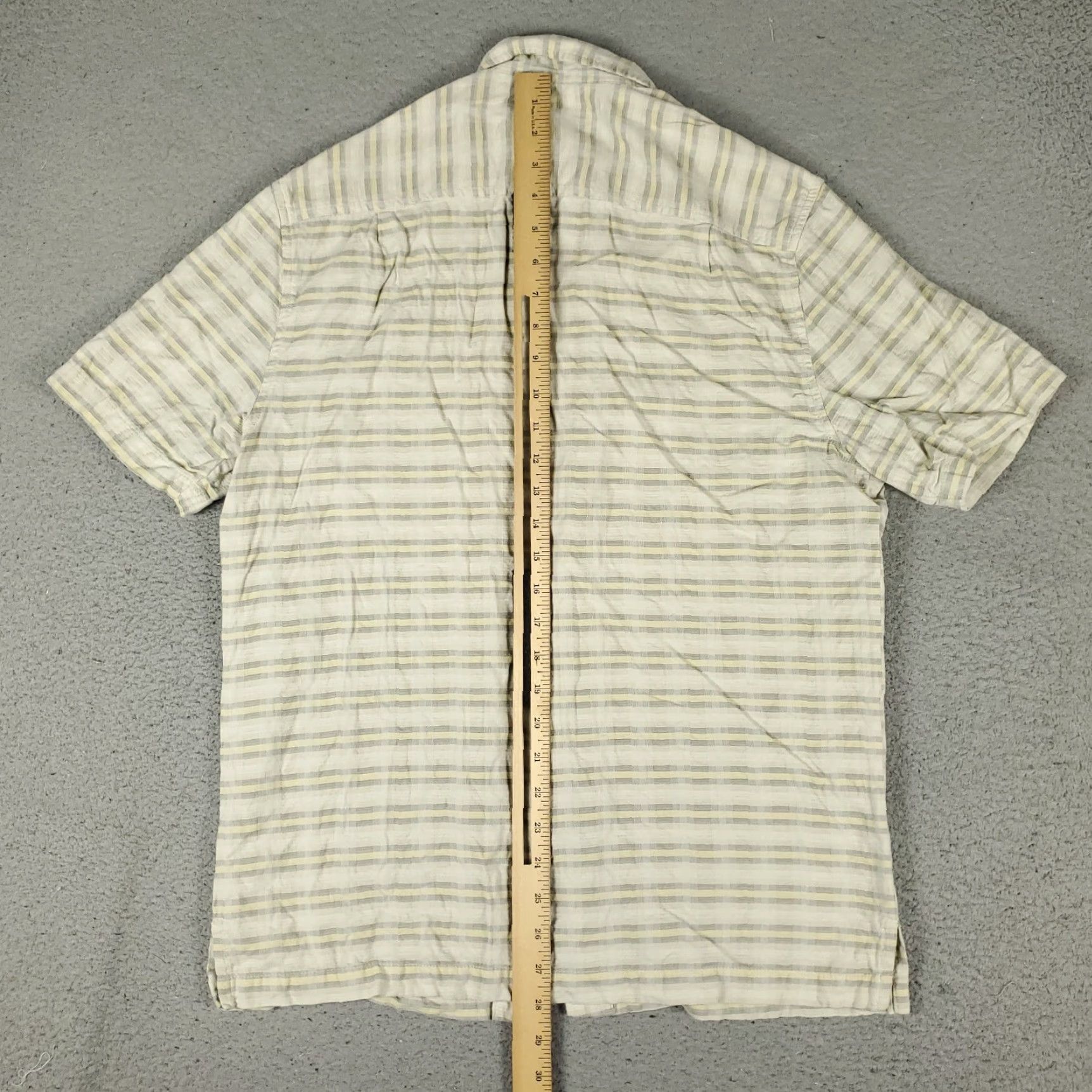 Tommy Bahama Tommy Bahama Shirt Mens Medium Ivory Plaid Silk Hawaiian Button Up Short Sleeve Size US M / EU 48-50 / 2 - 3 Thumbnail
