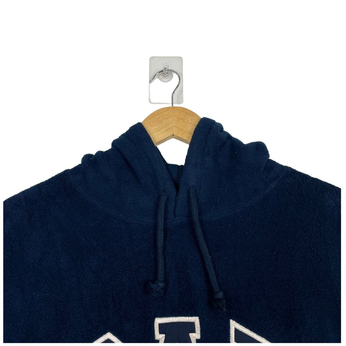 Gap × Vintage 💥90s GAP ATHLETIC FLEECE SWEATER PULLOVER HOODIE Size US XL / EU 56 / 4 - 4 Thumbnail