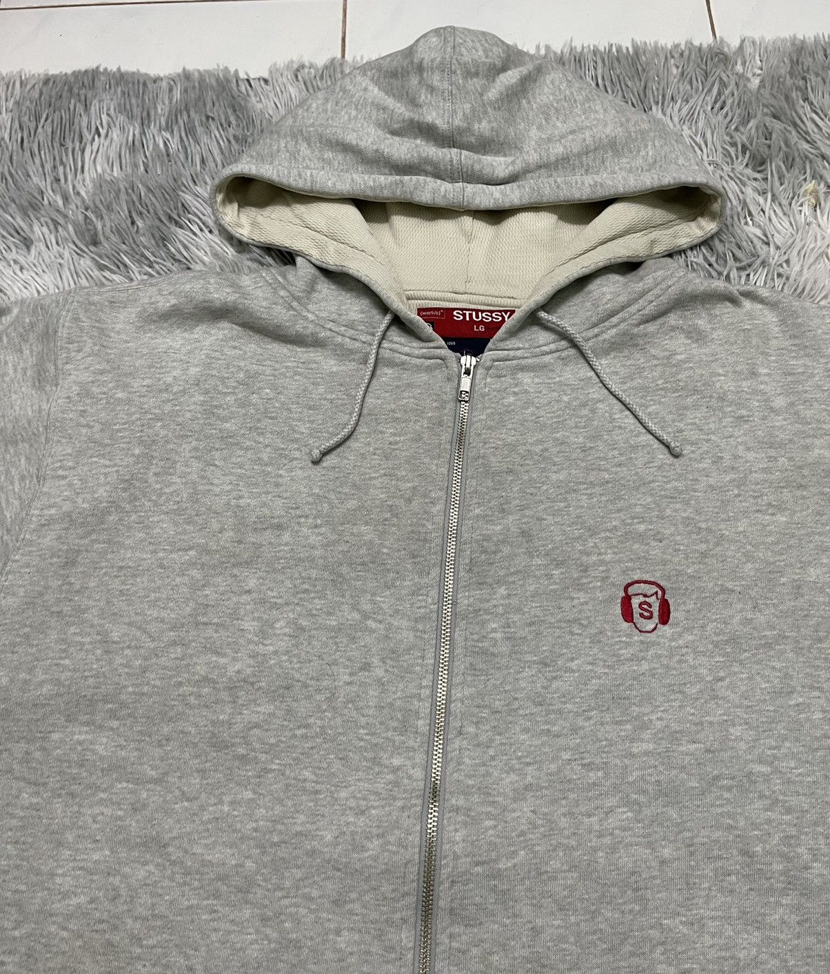 Stussy 2000s STUSSY JAPAN HOODIE ZIP UP SIMPLE DESIGN DISTRESSED Size US L / EU 52-54 / 3 - 7 Thumbnail