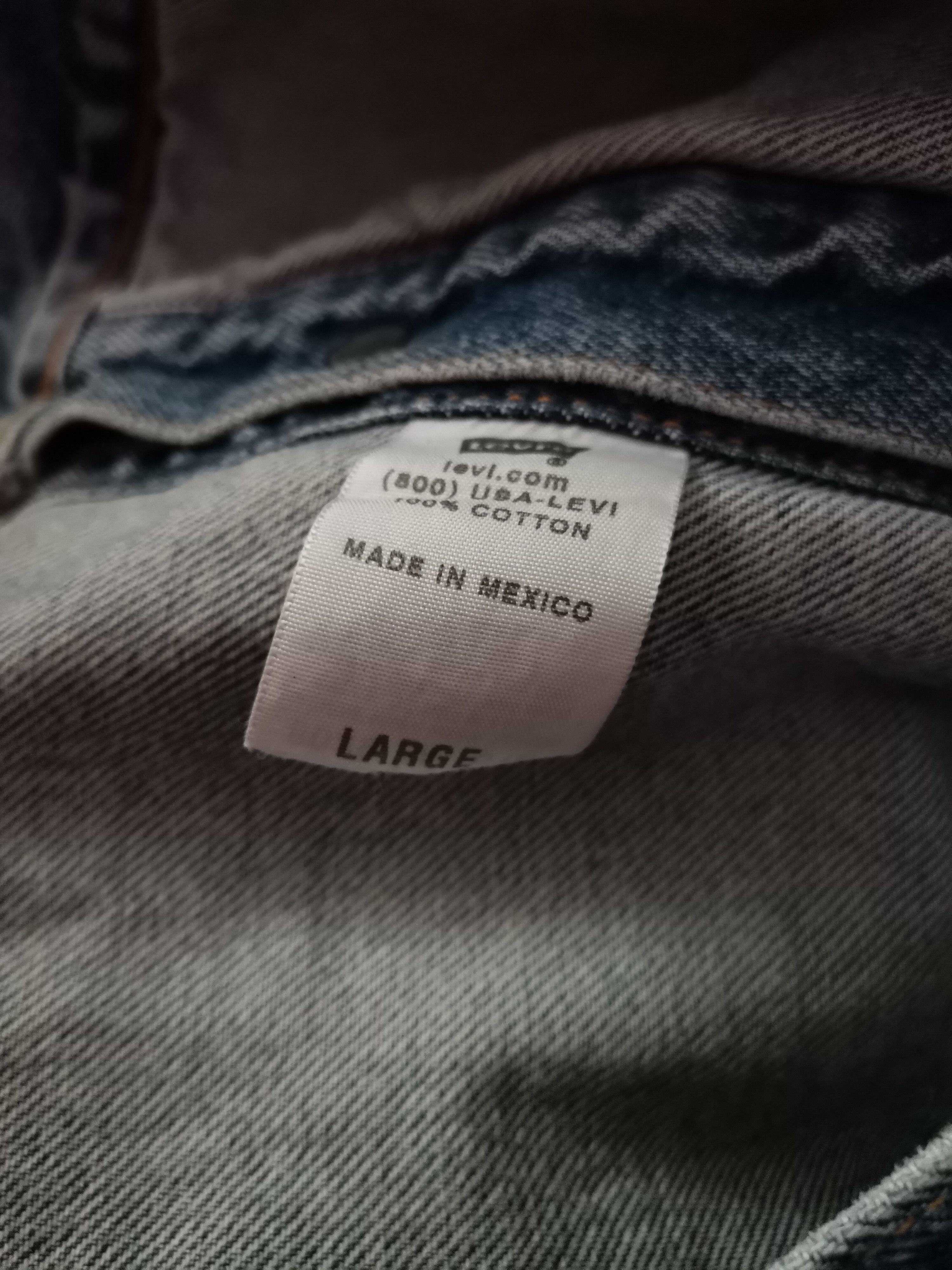 Levi's × Vintage Vintage Levi's Denim Distressed Jacket Size L / US 10 / IT 46 - 4 Thumbnail