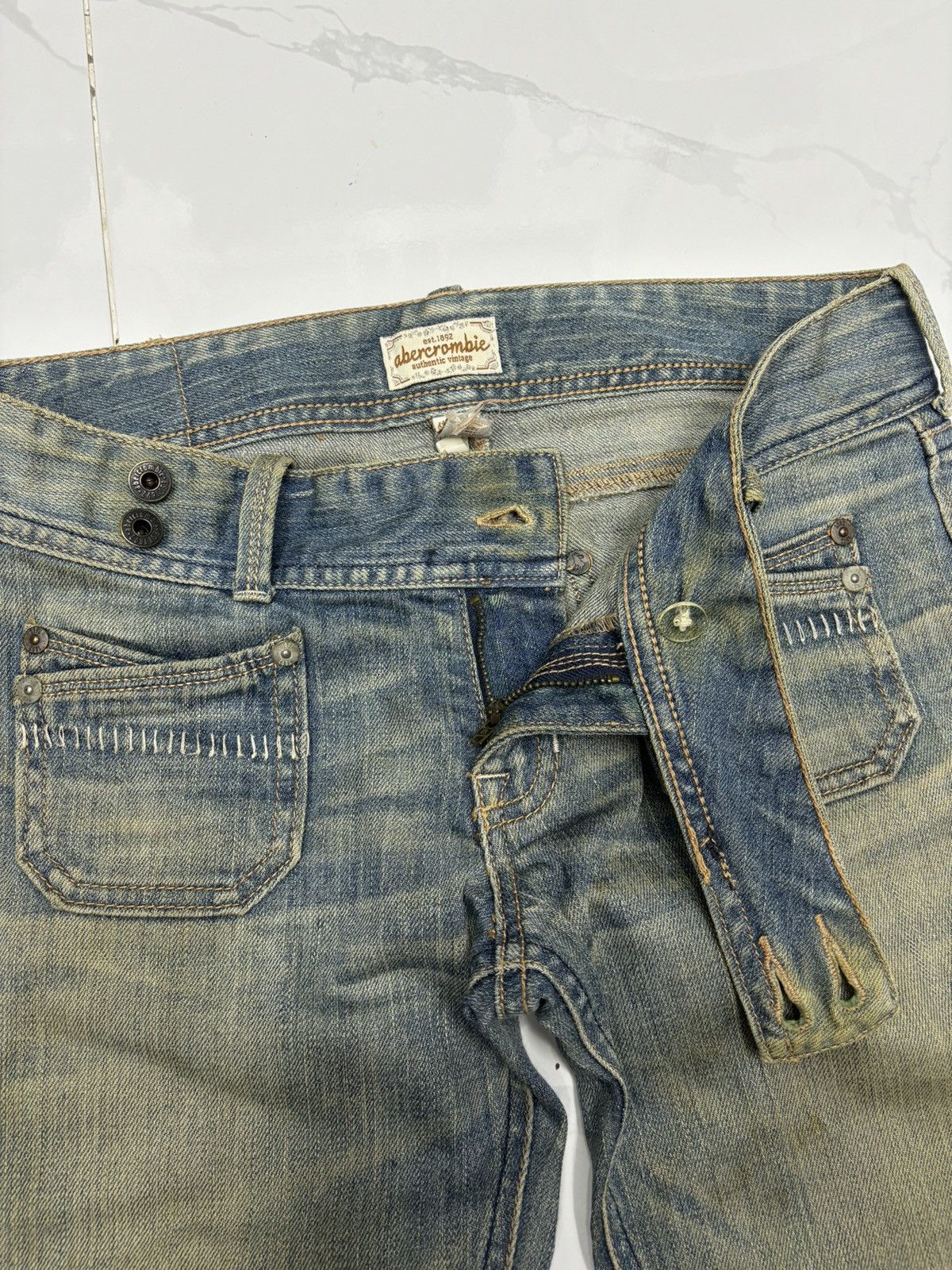 If Six Was Nine 🔥A&F FLARE JEANS RUSTY BOOTCUT DENIM JEANS Size 27" / US 4 / IT 40 - 8 Thumbnail