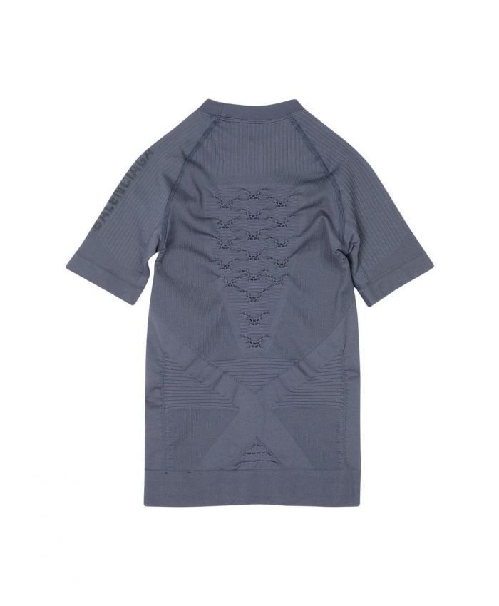 Balenciaga o1mt1gz0824 Sporty B Crewneck Short Sleeve Athletic Top Grey Size S / US 4 / IT 40 - 3 Thumbnail