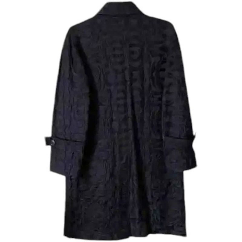 Piazza Sempione PIAZZA SEMPIONE Navy Blue Patterned Coat, S/US4/T40 Size S / US 4 / IT 40 - 2 Thumbnail