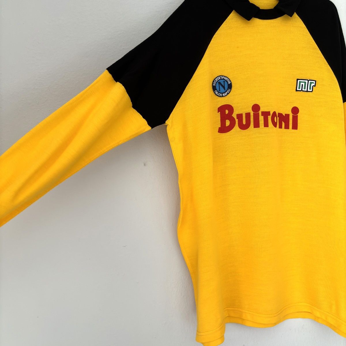 Vintage 1985 1986 Napoli Vintage Goalkeeper Long Kit Soccer Jersey Size US L / EU 52-54 / 3 - 5 Thumbnail