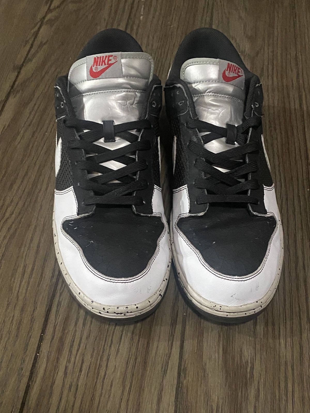 Nike Nike Dunk Low CL Jordan Pack 2006 Black White Cement Size US 14 / EU 47 - 3 Thumbnail