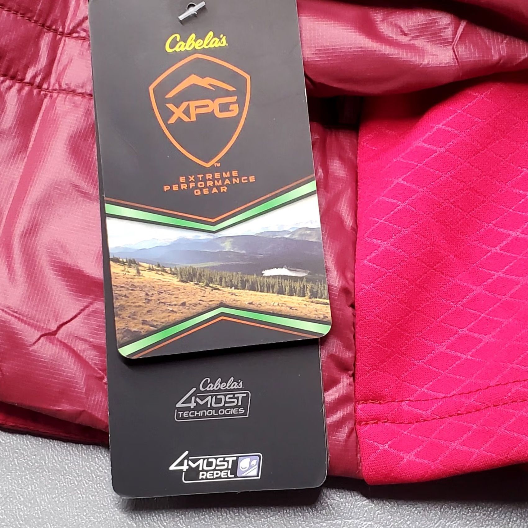 Vintage Cabela's Women's XPG PrimaLoft Nylon Red Puffer Packable Repel Jacket S Womens Jacket Packable, Nylon Red, XPG, Travel, Casual, Workwear, Outdoors Size S / US 4 / IT 40 - 4 Thumbnail