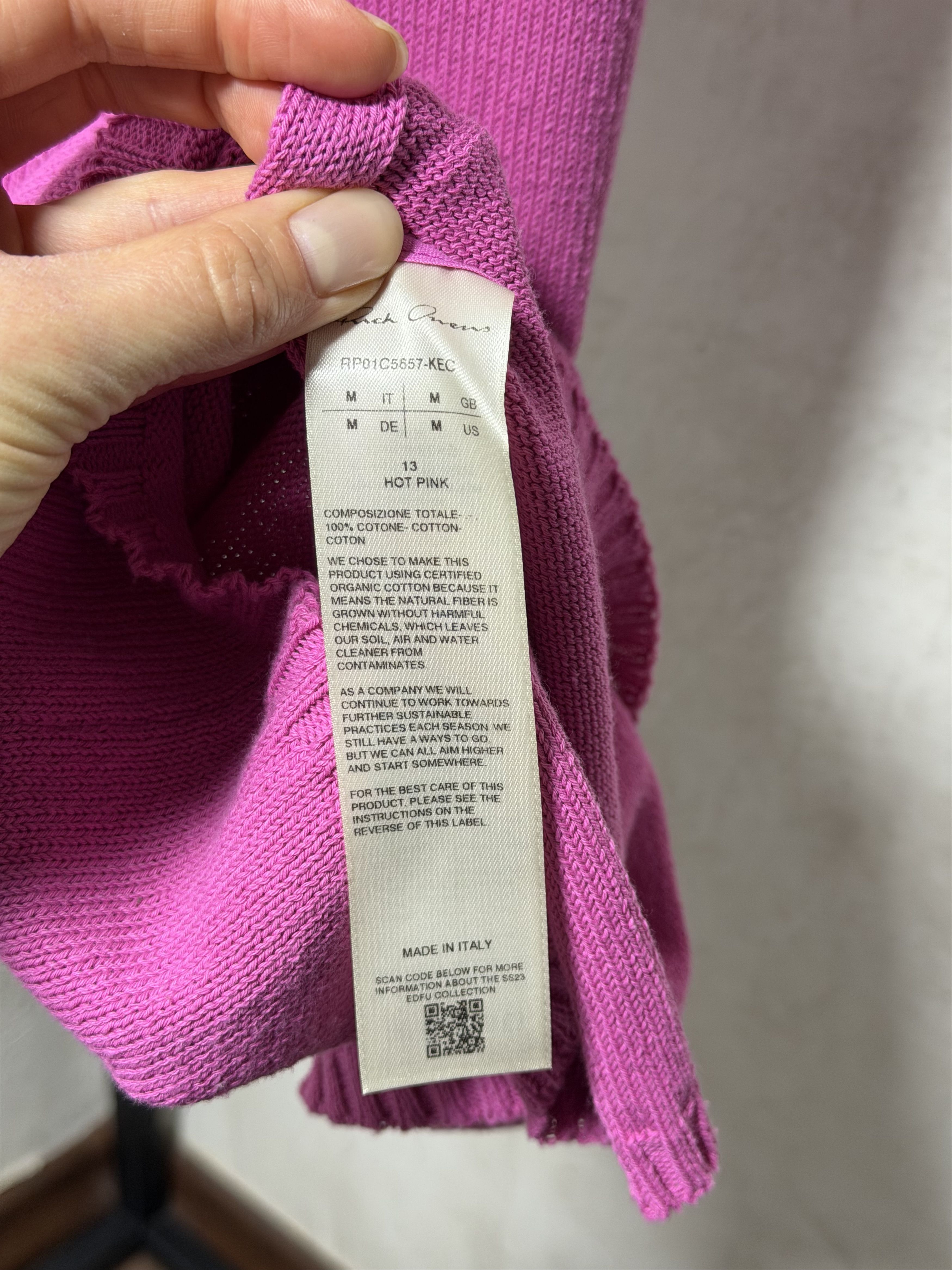 Rick Owens Rick Owens Edfu Cap-sleeve Knitted Midi Hot Pink Dress Size M / US 6-8 / IT 42-44 - 7 Thumbnail