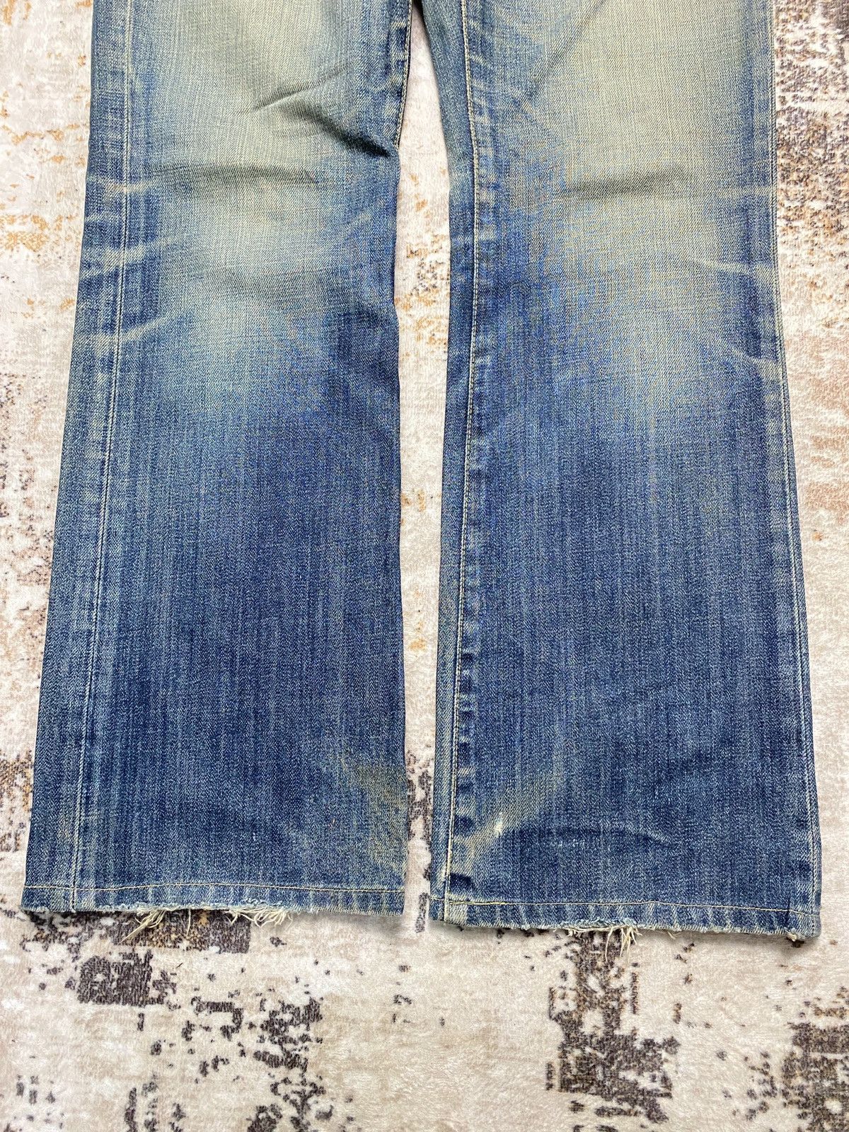 If Six Was Nine Rusty Low BootCut Jeans Size US 31 - 3 Thumbnail