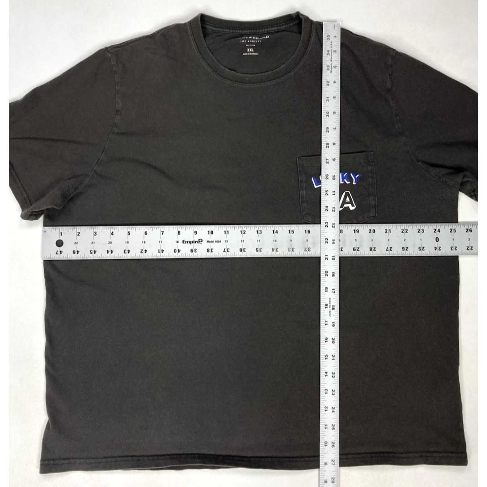 Lucky Brand VINTAGE Lucky Brand Los Angeles Graphic Pocket T-shirt Men XXL Gray Size US XXL / EU 58 / 5 - 6 Thumbnail