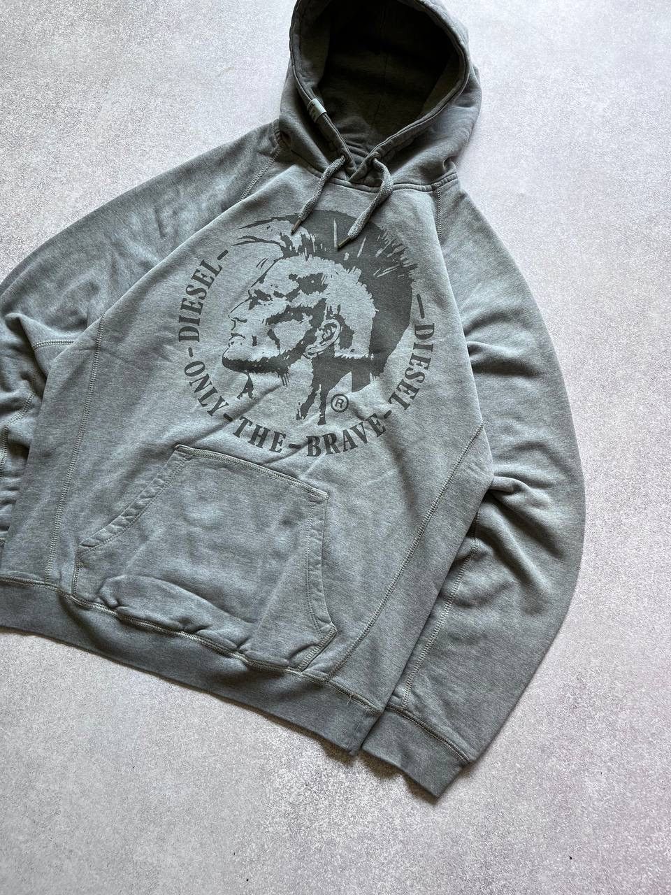 Diesel × Vintage Vintage Diesel Archival Boxy Hoodie Y2K L Size US L / EU 52-54 / 3 - 3 Thumbnail