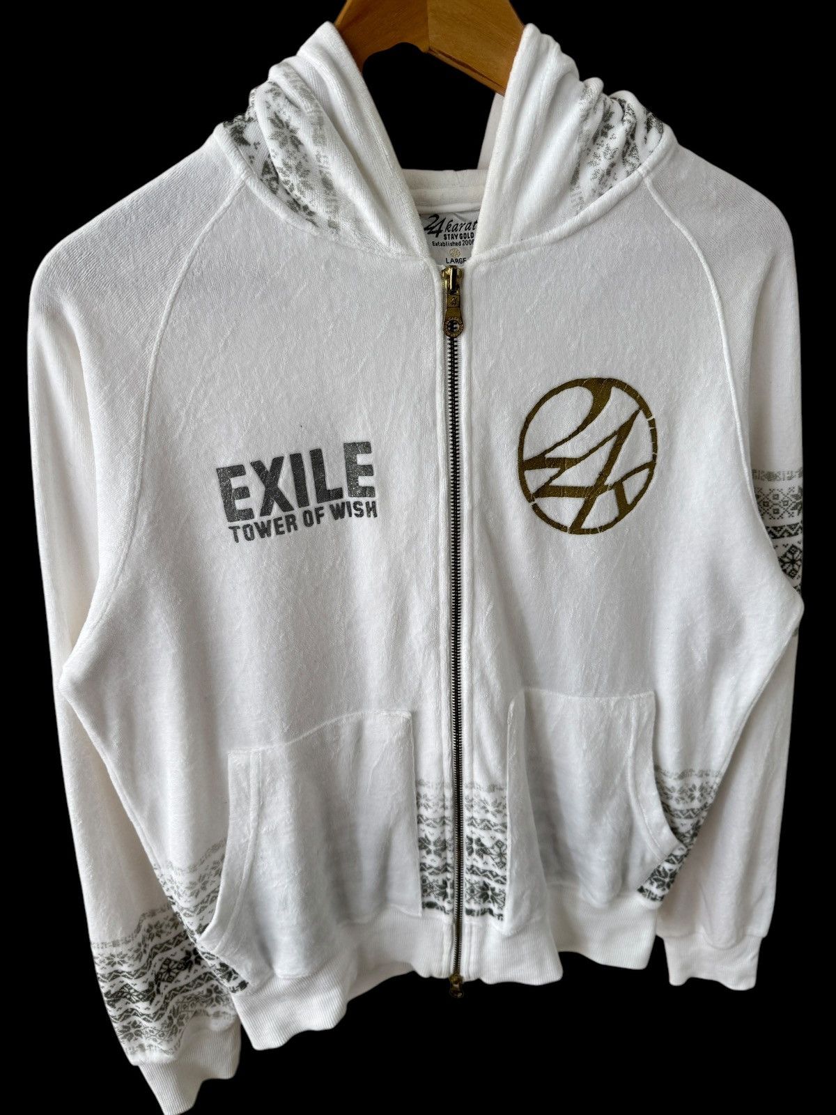 Japanese Brand 24 Karats Gold Digger Chrome Hearts Style Hoodies Size US L / EU 52-54 / 3 - 3 Thumbnail
