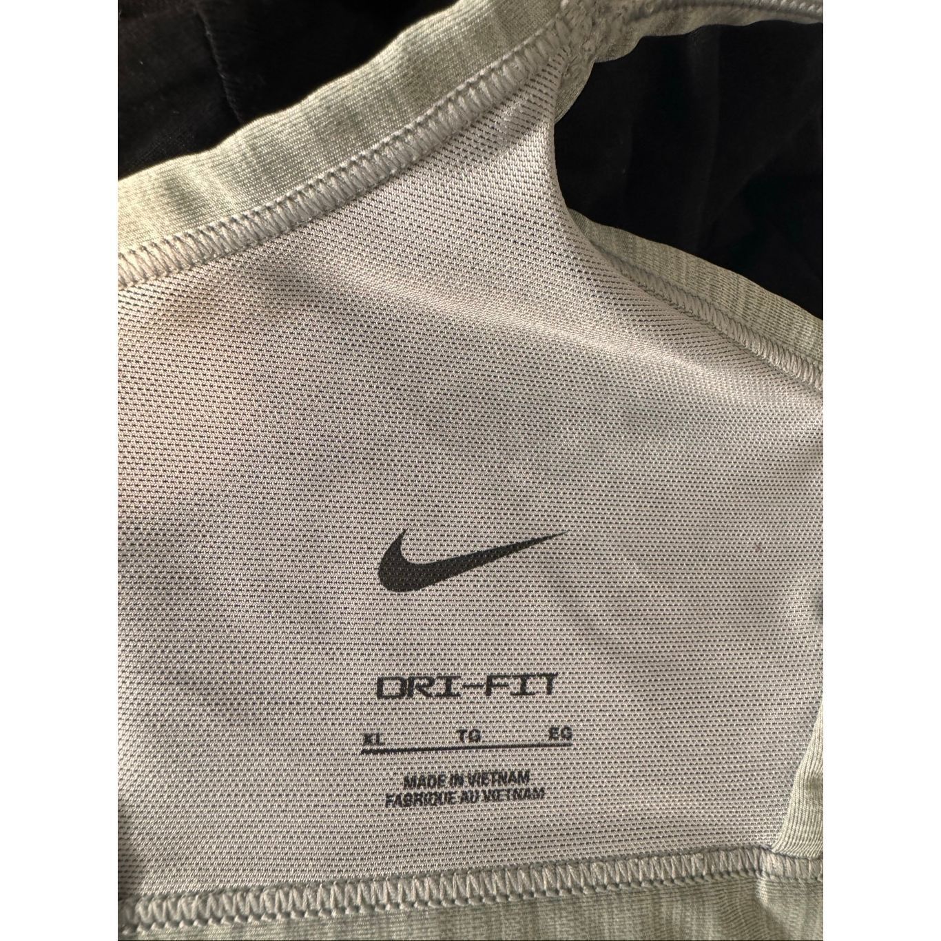 Nike Nike Dri-Fit Zip Front Sports Bra XL Gray — High Support Training Activewear Top Size ONE SIZE - 5 Thumbnail