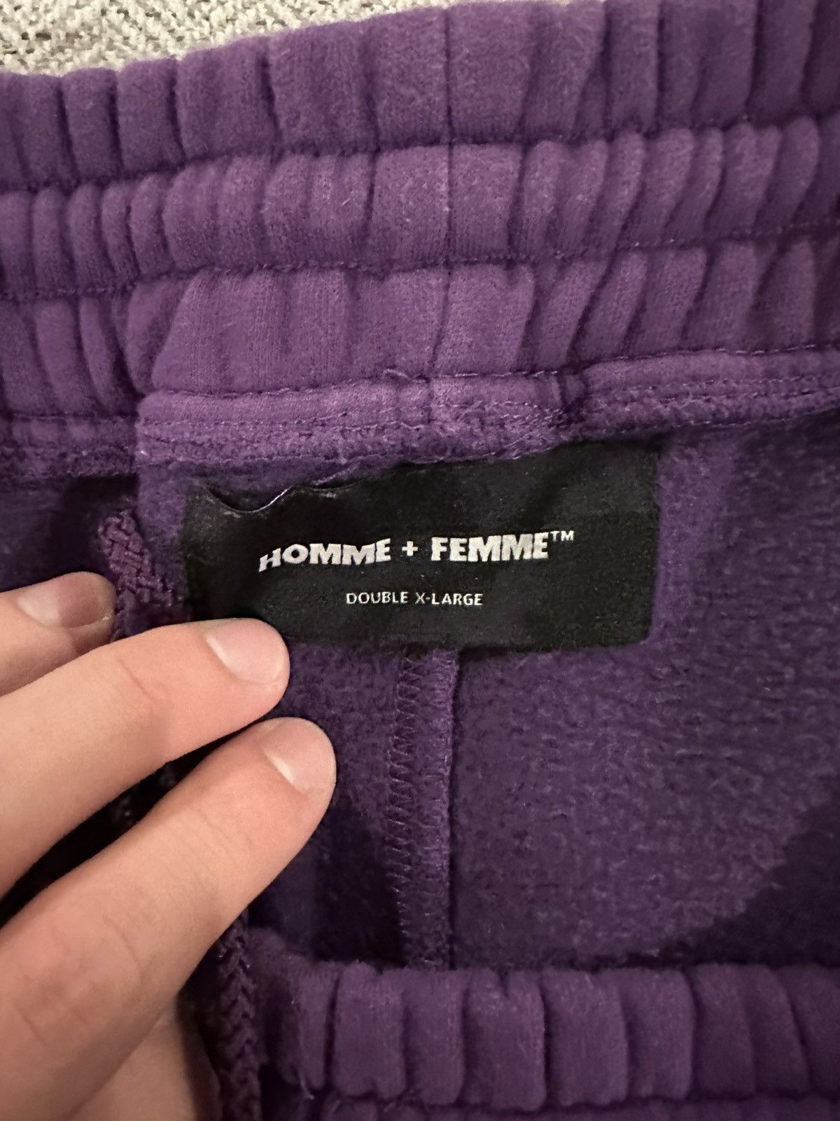 Homme + Femme La HOMME FEMME PURPLE GOLD LA SWEATPANTS Size US 36 / EU 52 - 4 Thumbnail